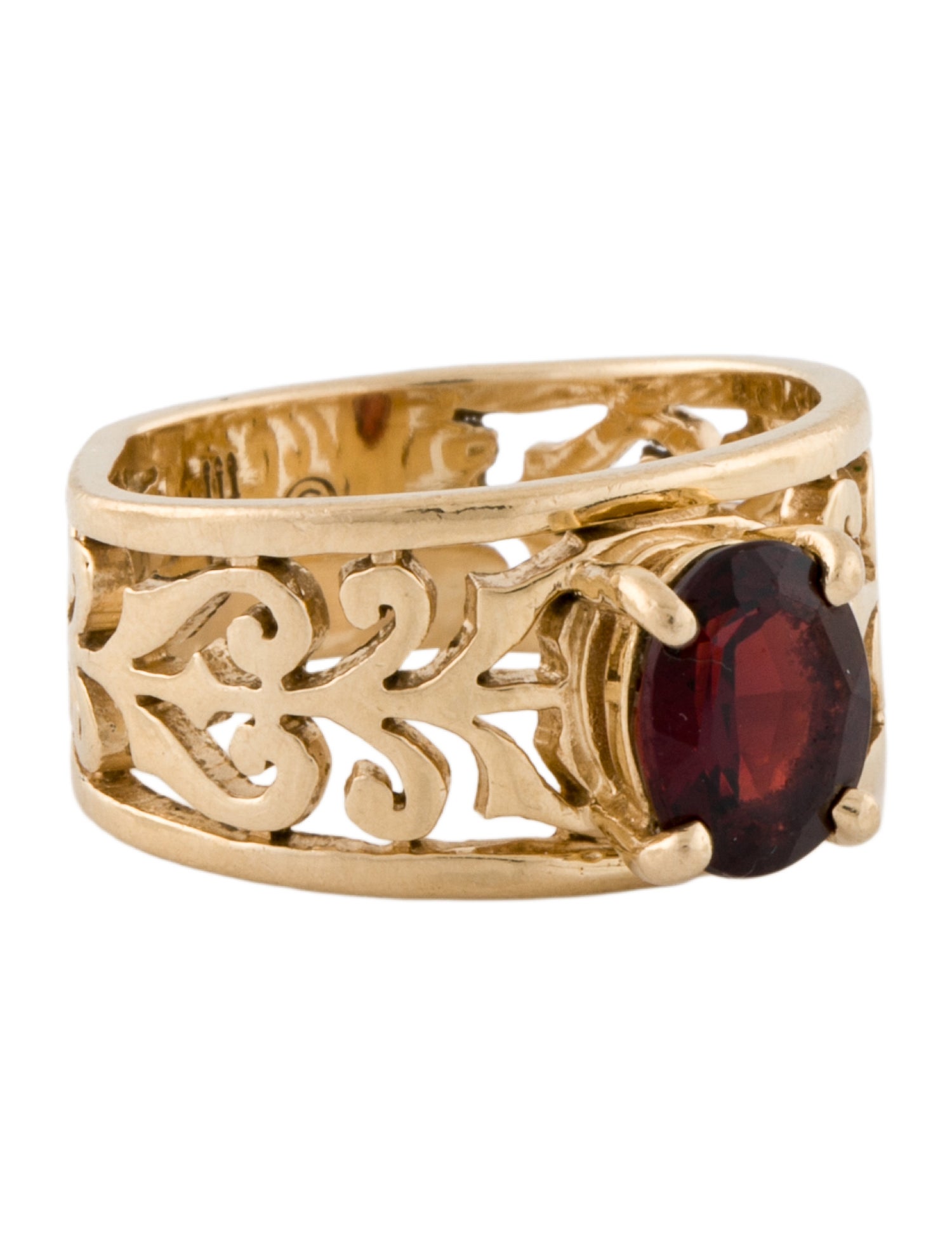 Ring James Avery 14K 1.63ct Garnet Adoree Cocktail