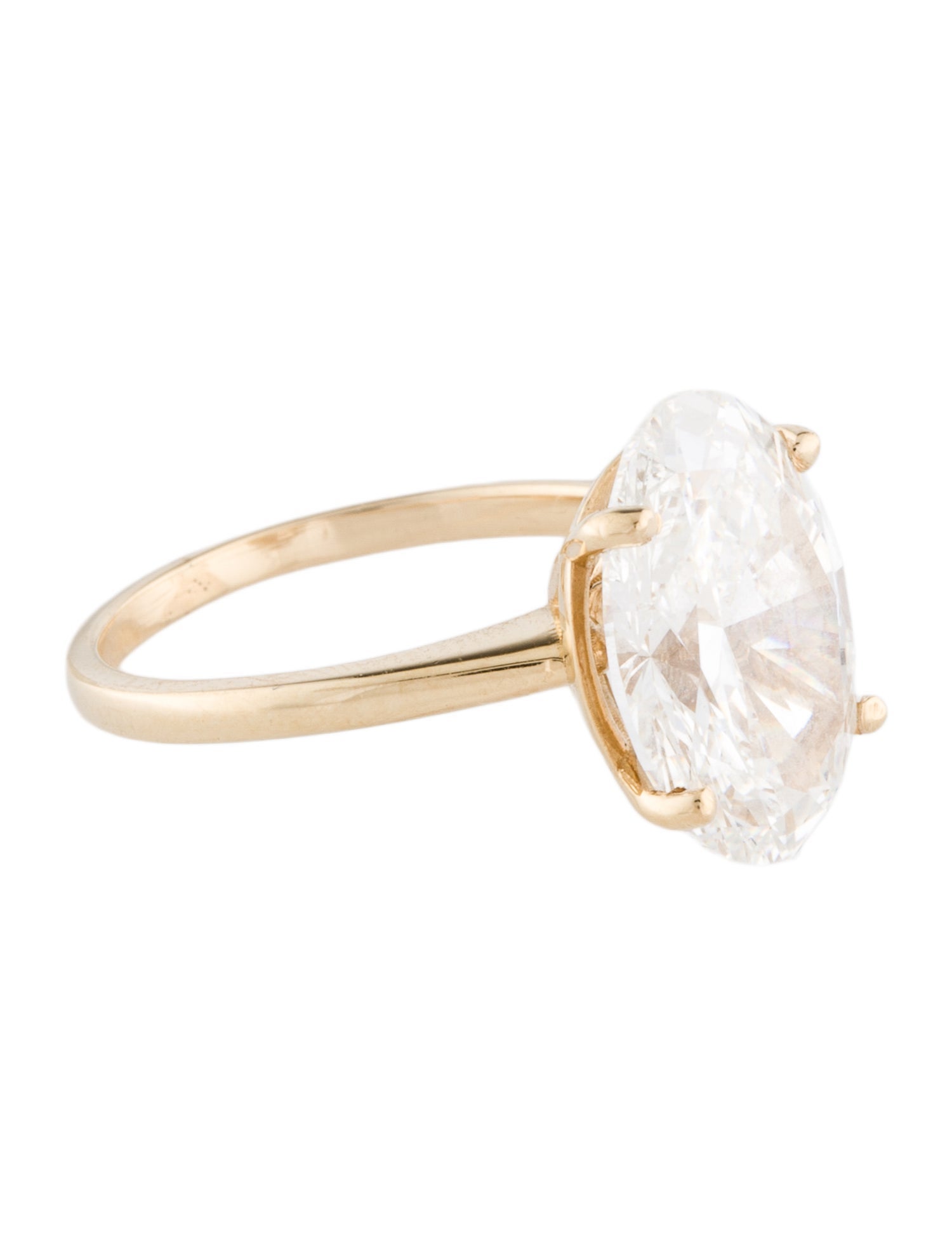 Ring 14K 4.90ct Lab-Grown Diamond Engagement
