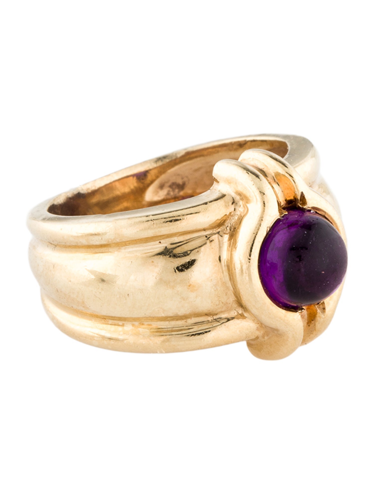 Ring 14K 1.19ct Amethyst Cocktail Ring