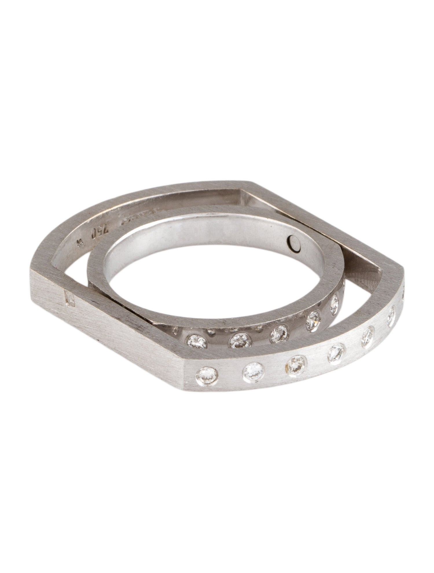 Ring 18K Diamond Fidget Cocktail