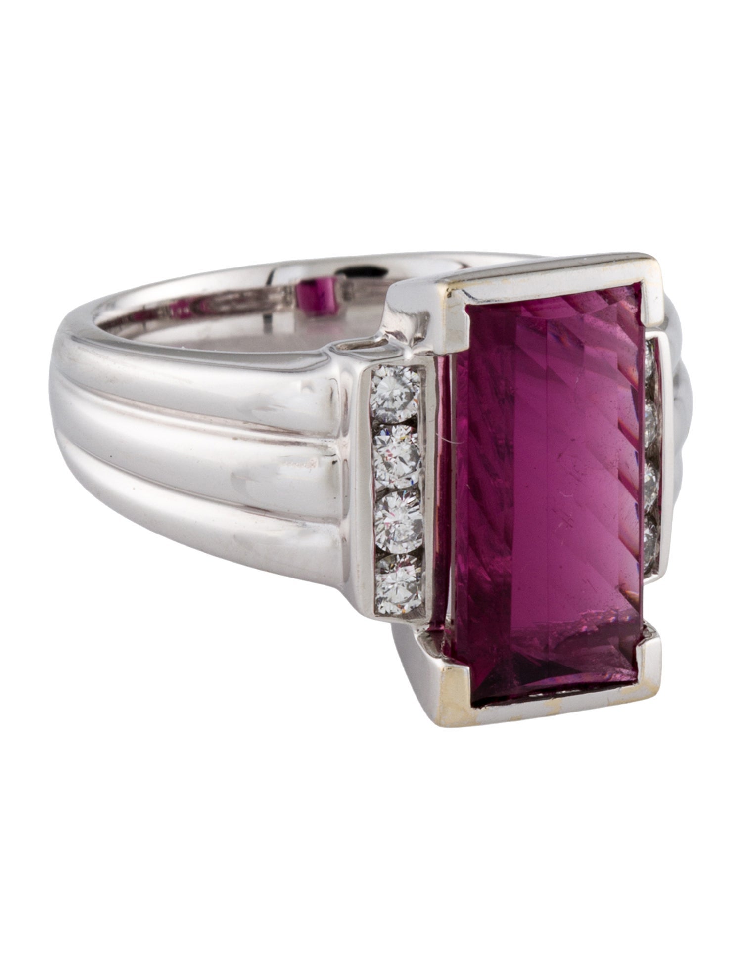 Ring 18K Tourmaline & Diamond Cocktail