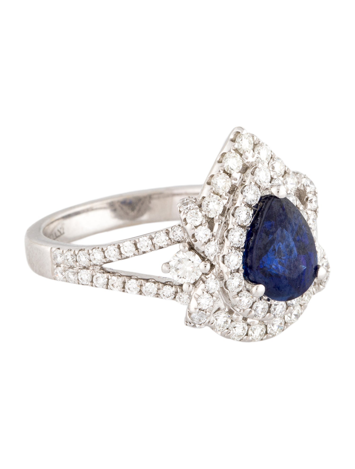 Ring Modani Jewels 18K Sapphire & Diamond Cocktail