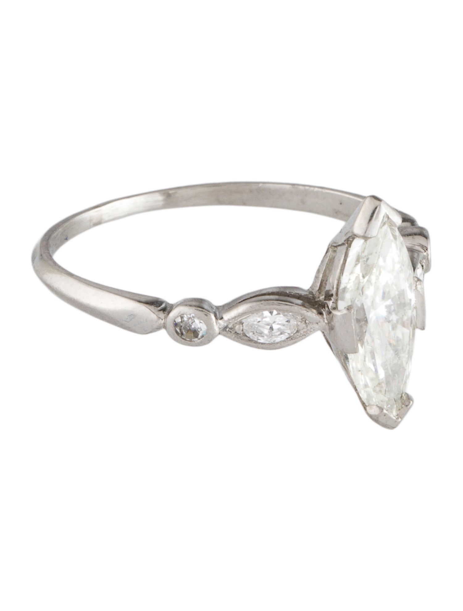 Ring Platinum 1.09ct Diamond Engagement