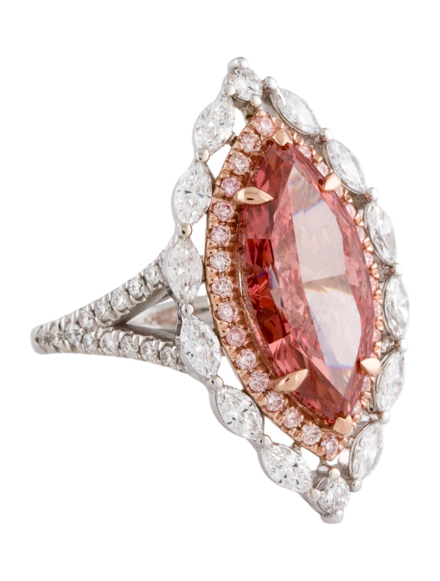 Ring 14K 6.22ctw Lab-Grown Diamond Cocktail RIng