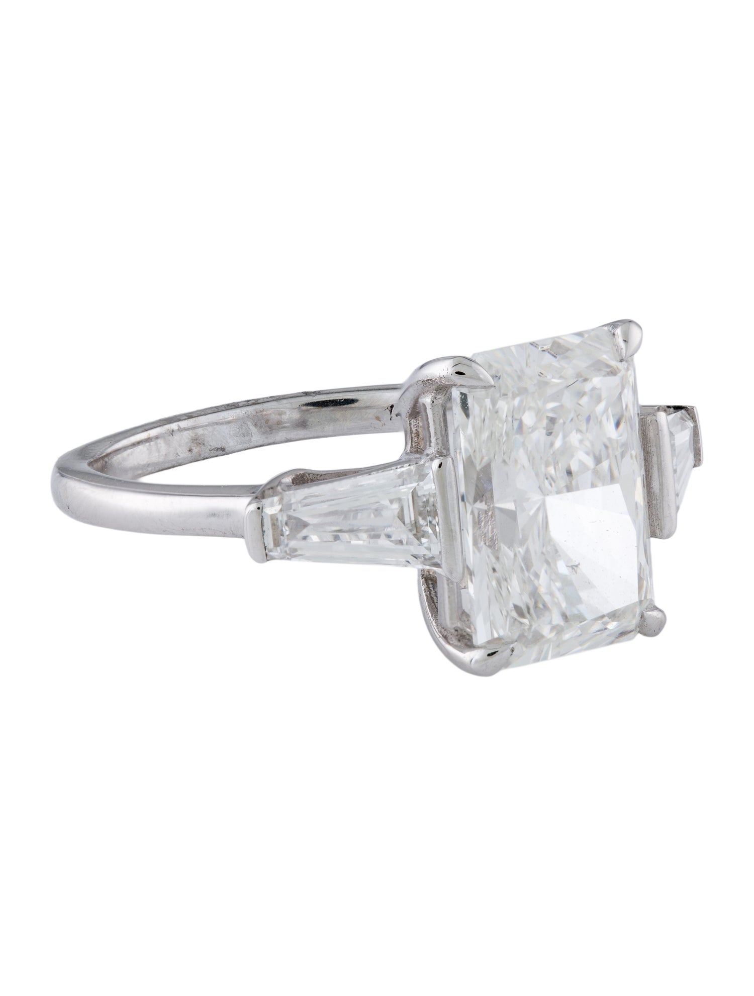 Ring 5.42ctw Lab-Grown Diamond Three Stone Engagement