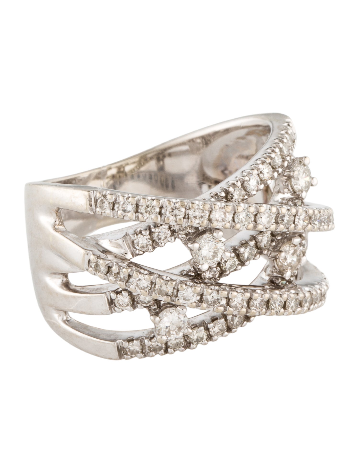 Ring 14K Diamond Crossover