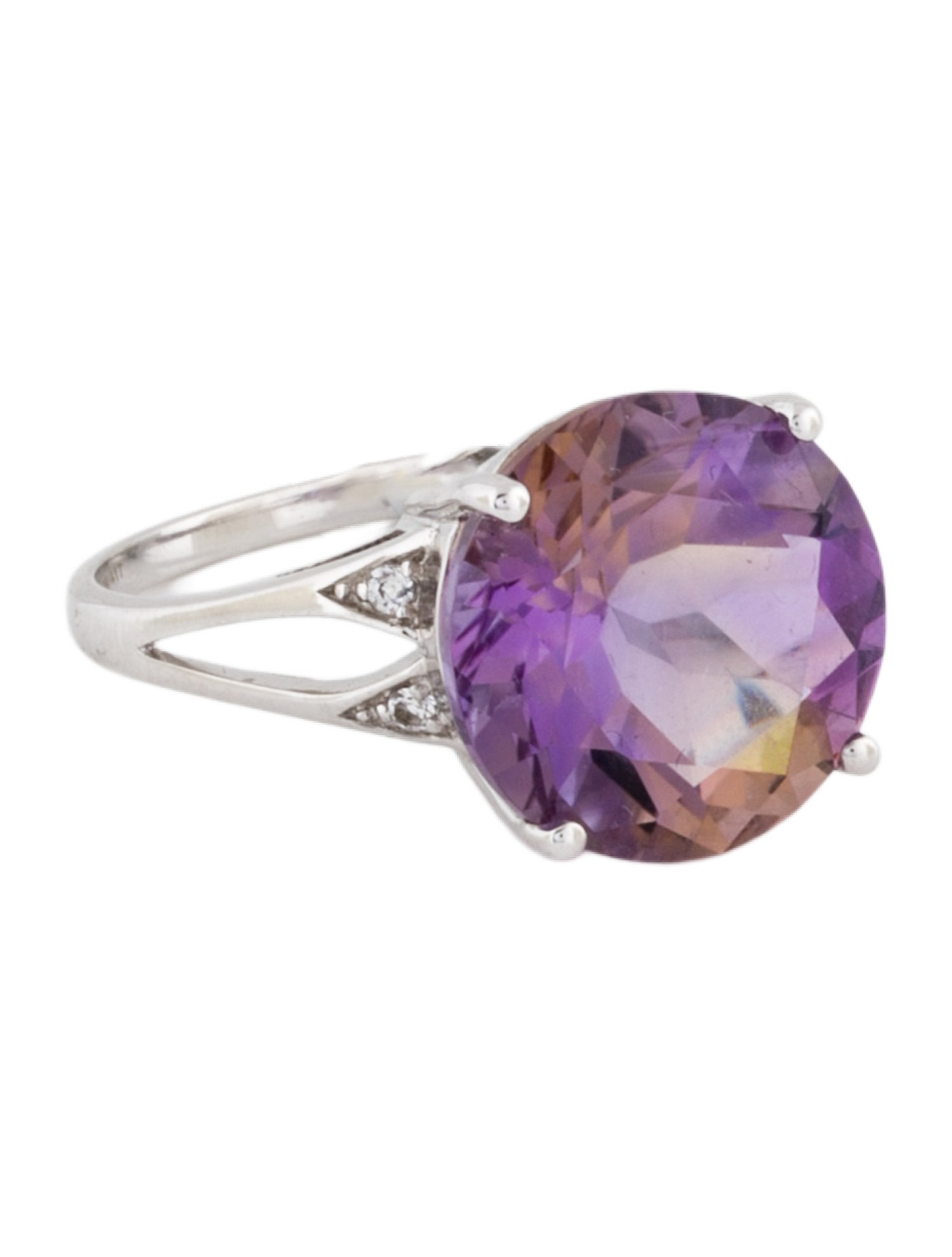 Ring 10K 8.68ct Ametrine & Topaz Cocktail