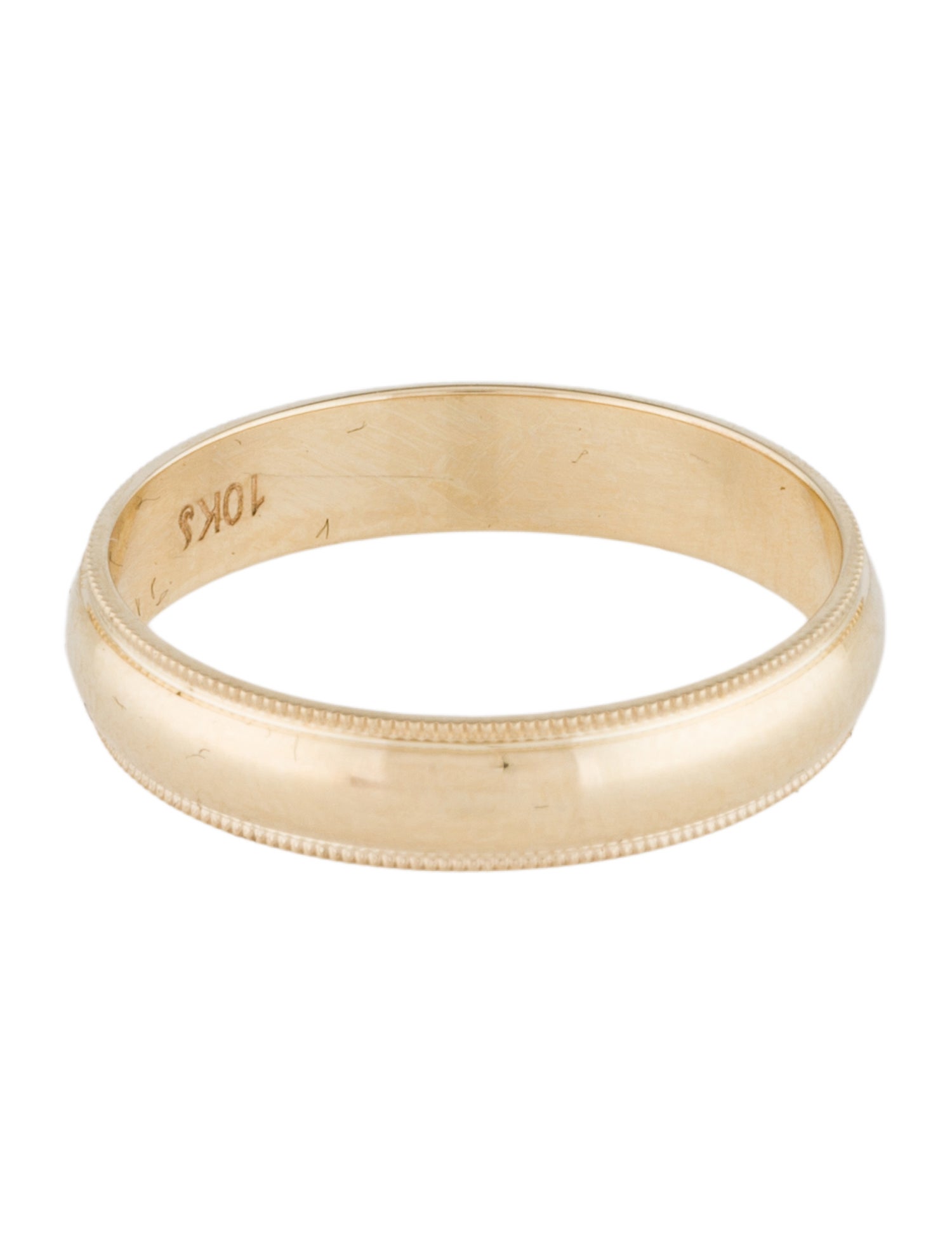 Ring 10K Double Milgrain Band