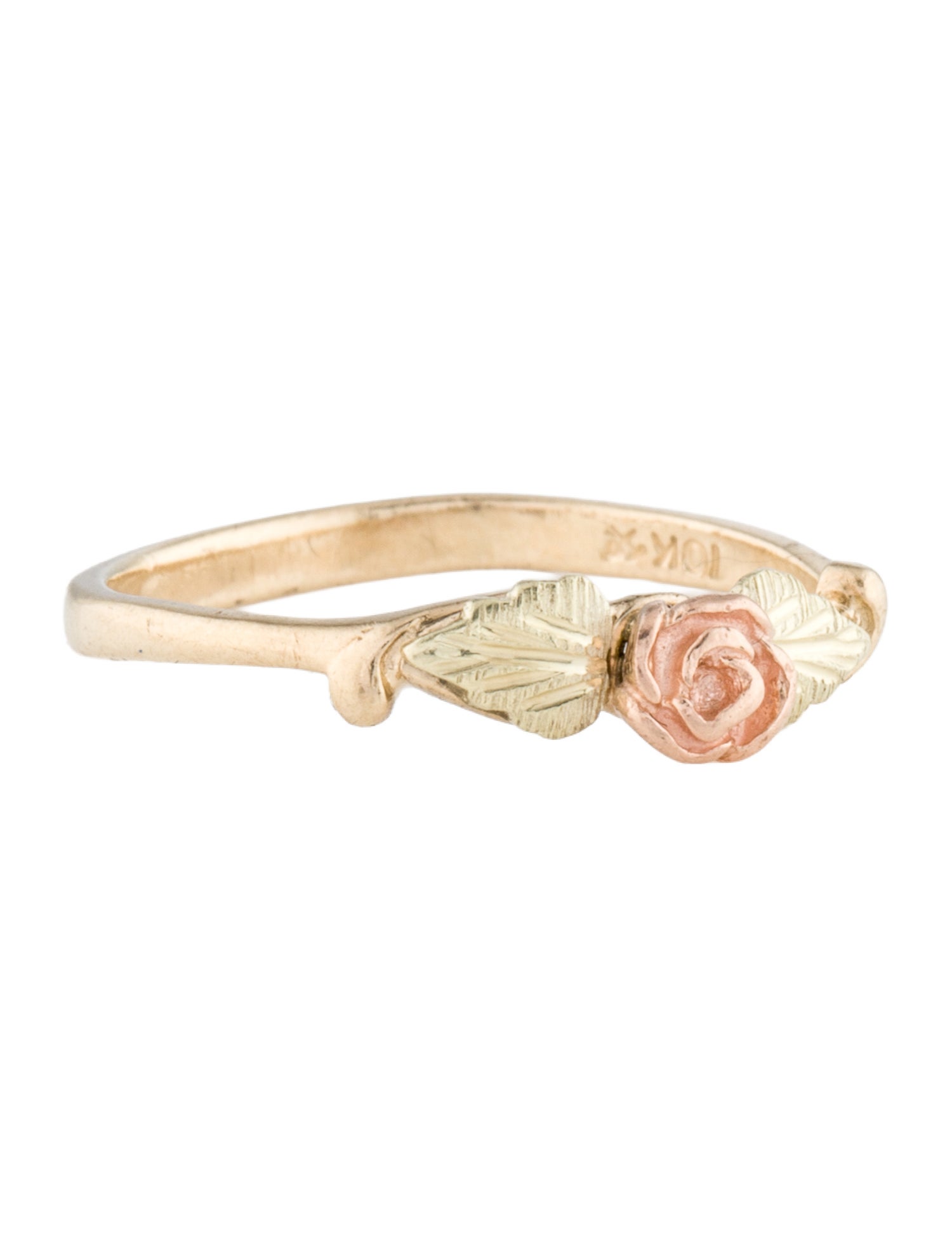 Ring 10K Two-Tone Rose Cocktail Ring