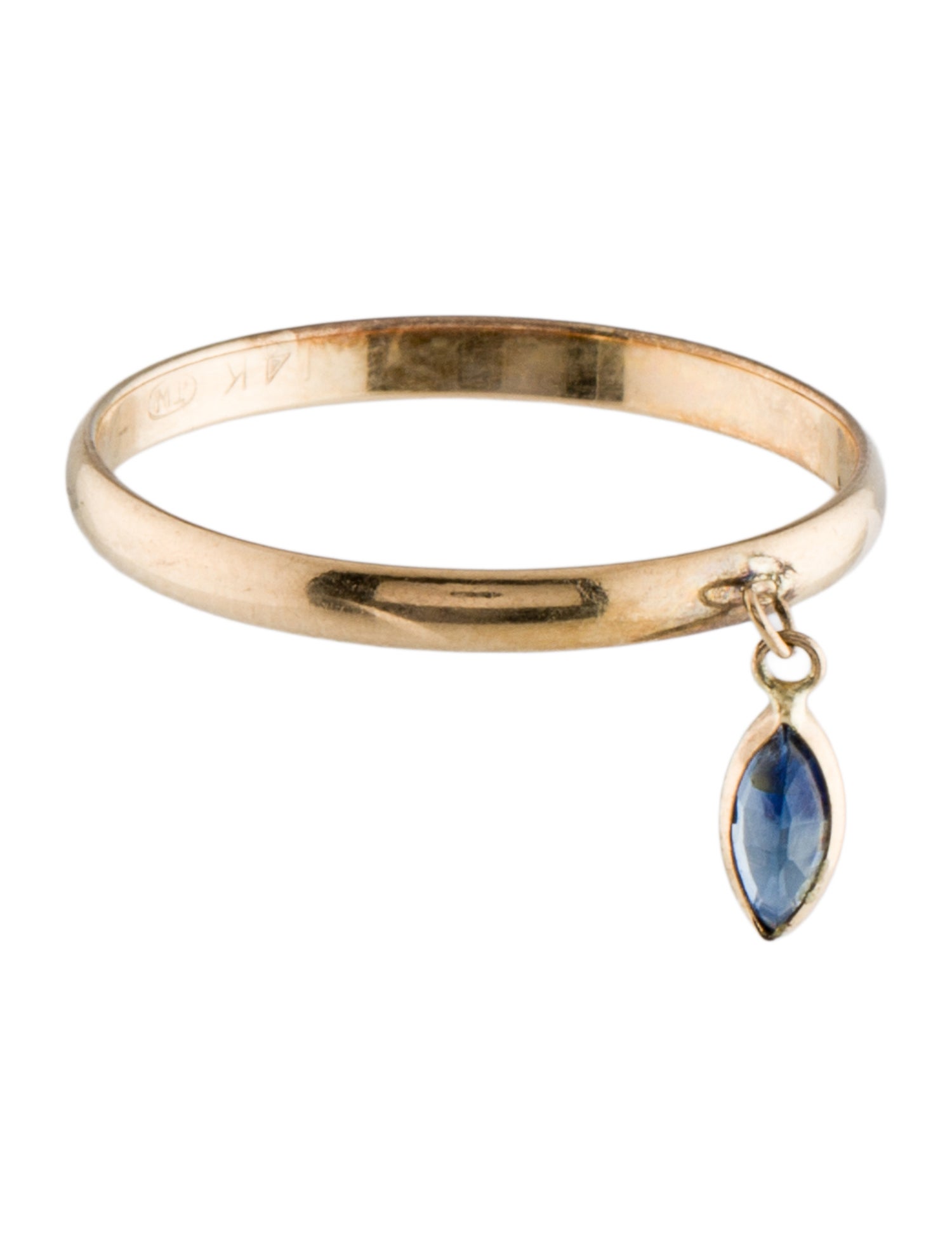 Ring 14K Sapphire Cocktail Ring