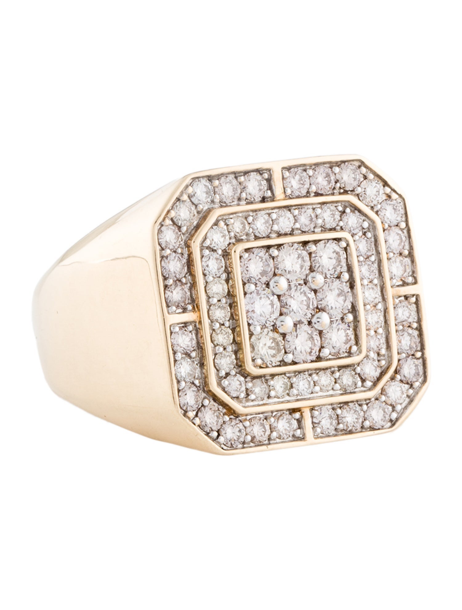 Ring 10K 1.92ctw Diamond Cocktail