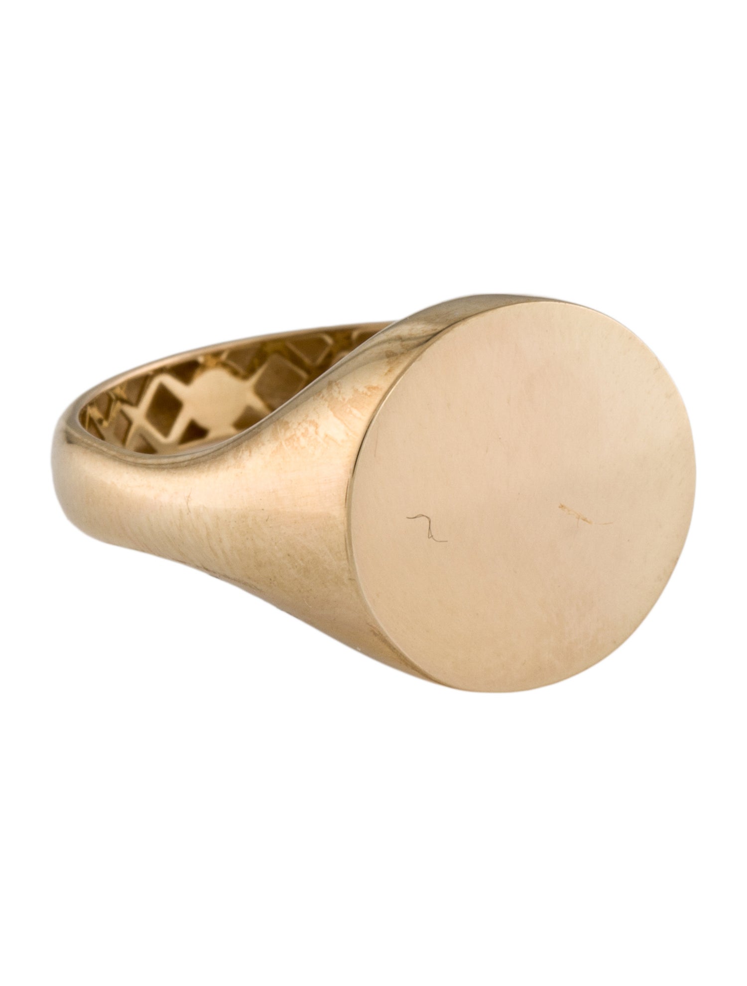 Ring 14K Round Signet Ring