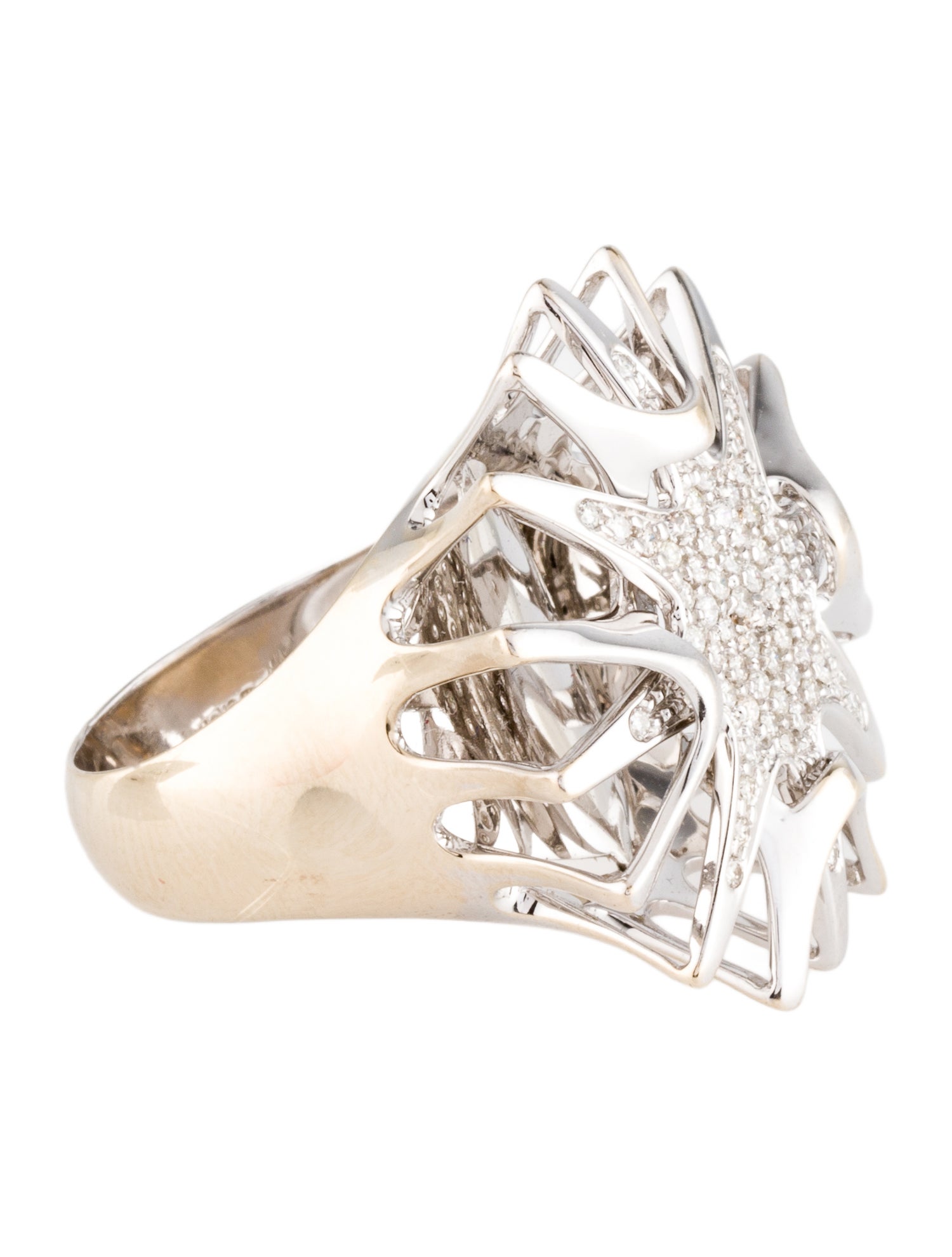 Ring Denoir 18k Diamond Cocktail