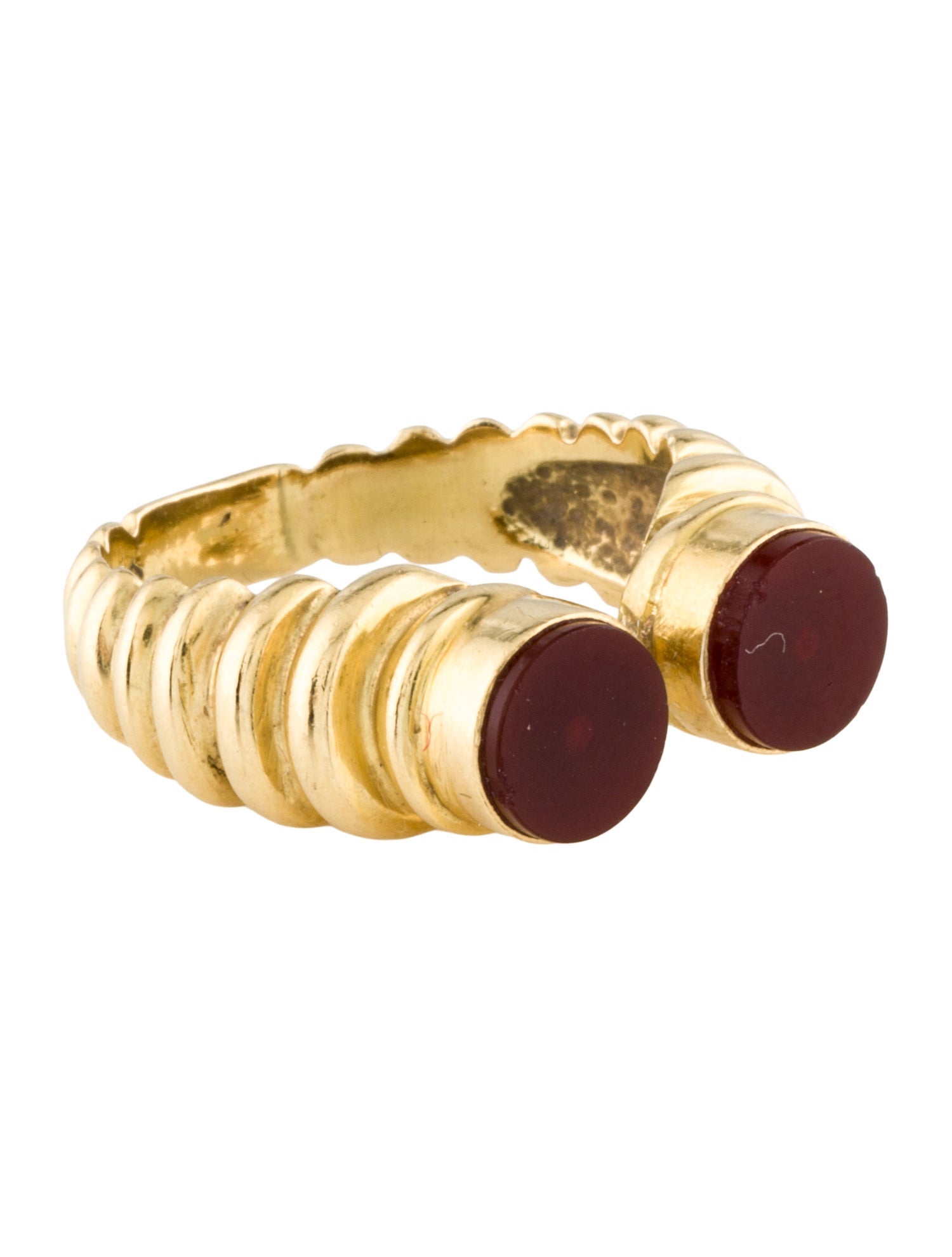 Ring 18K Carnelian Cocktail Band