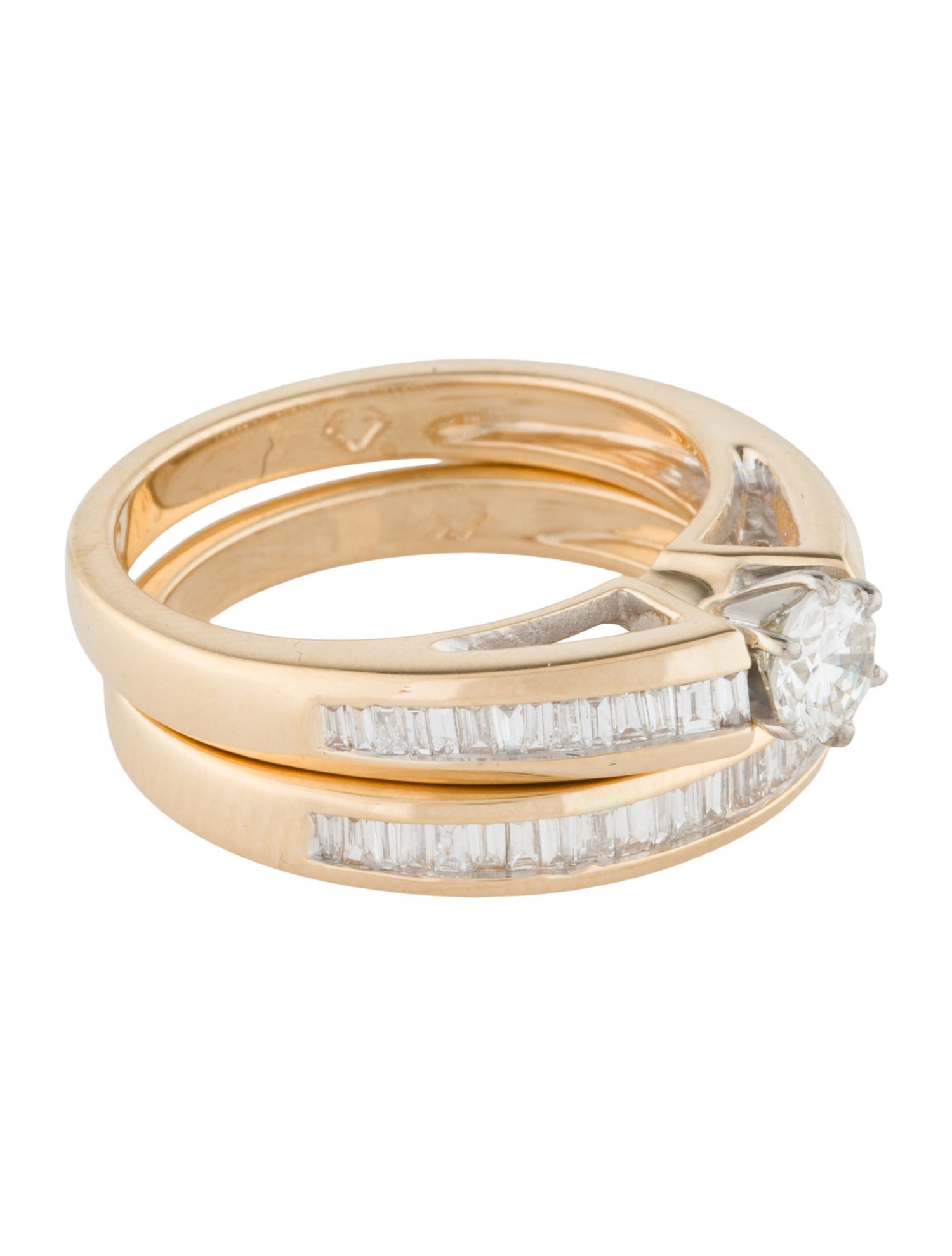 Ring 14K Diamond Wedding Set