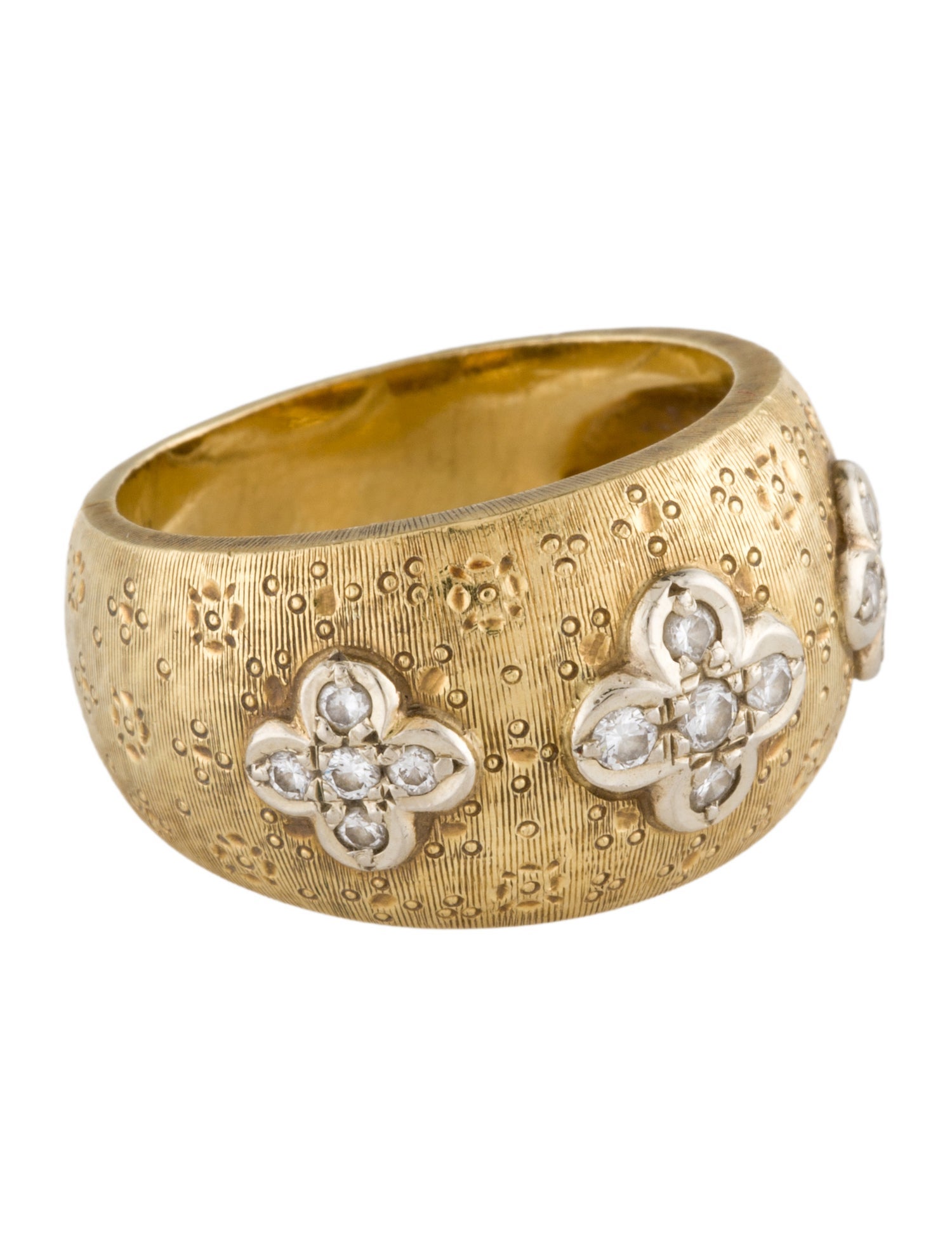 Ring 18K Diamond Dome Band