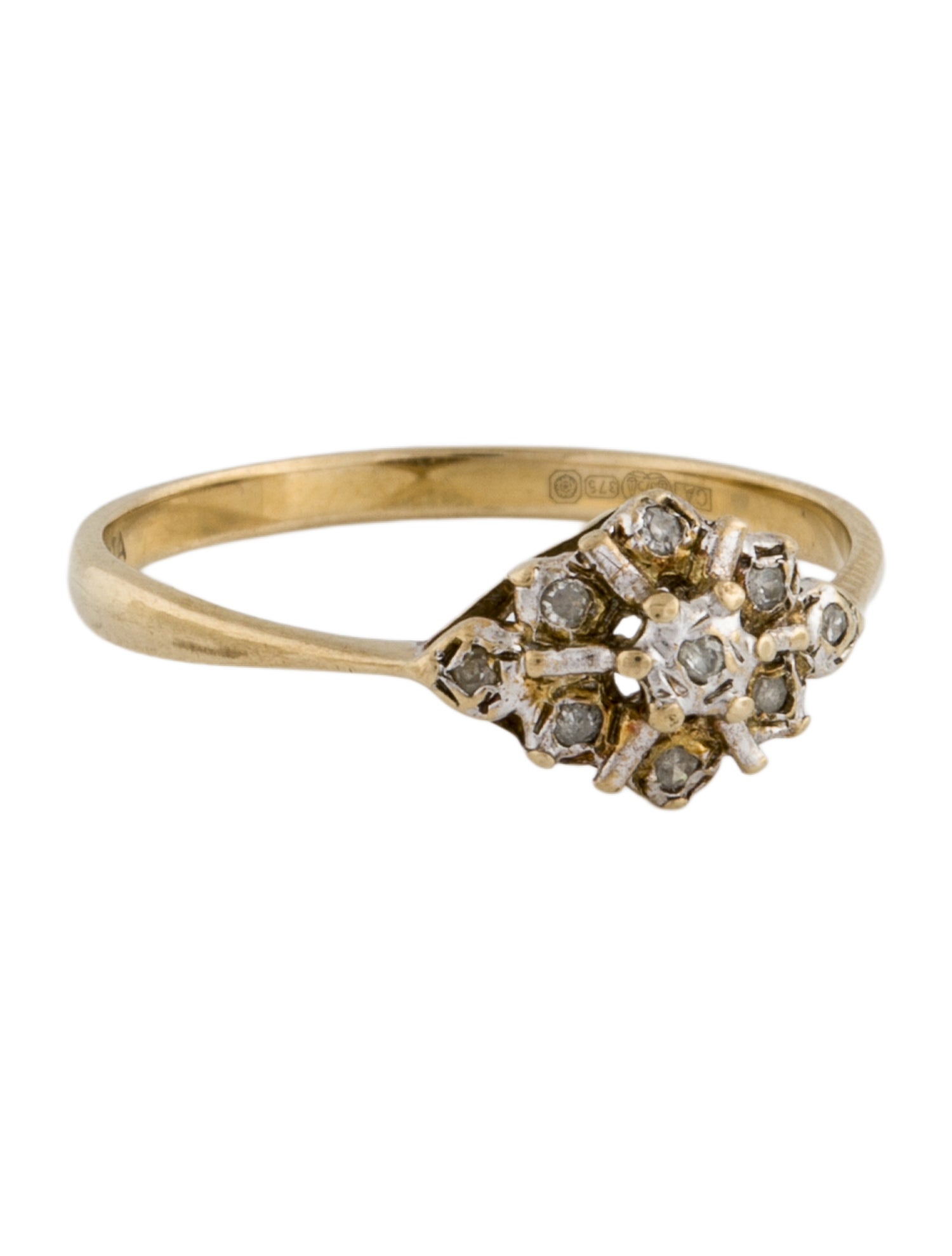 Ring 9K Diamond Cocktail