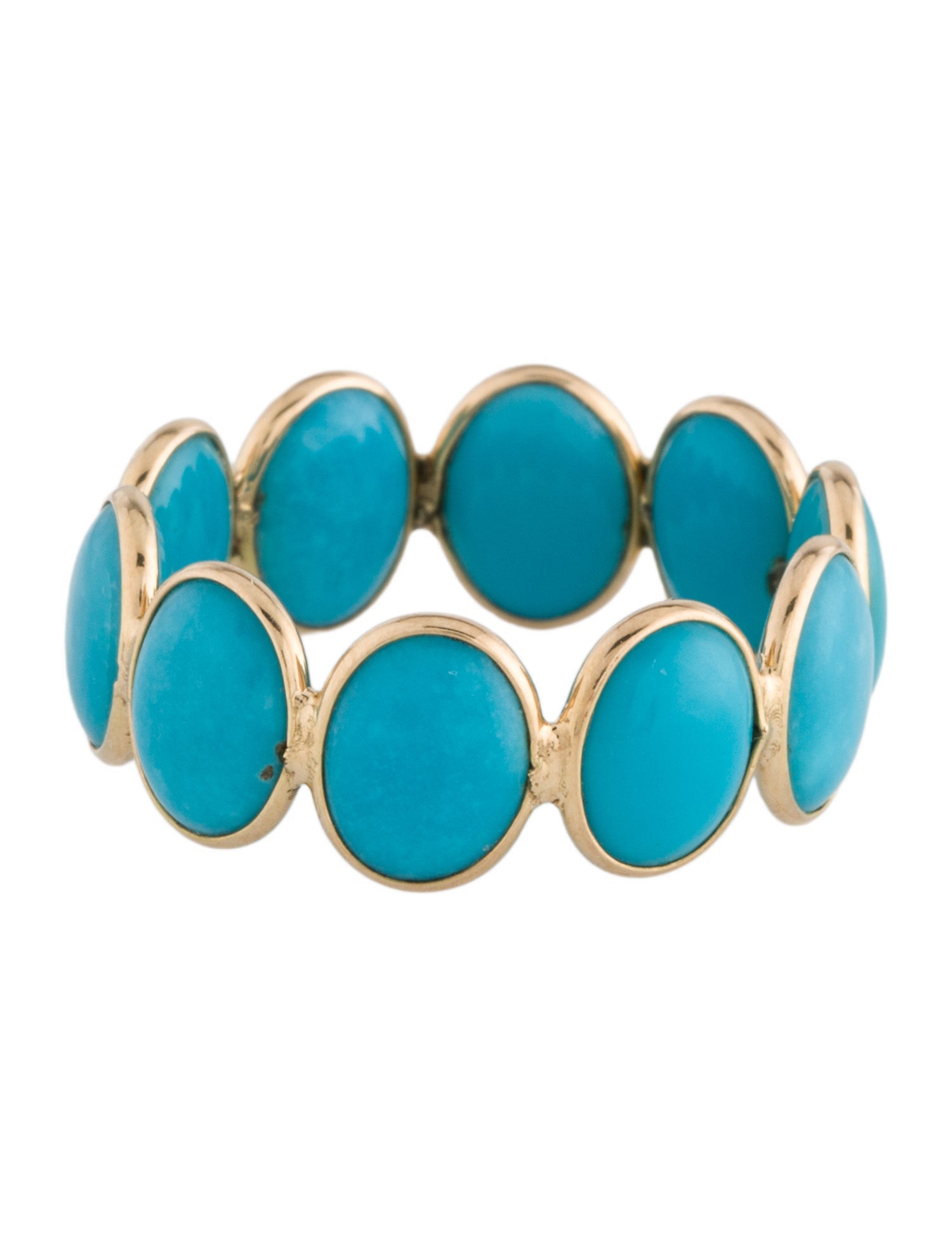 Ring 18K Turquoise Eternity Band