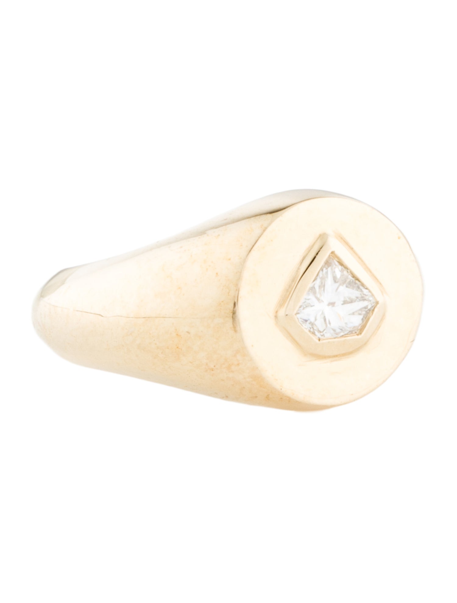 Ring 14K Diamond Signet