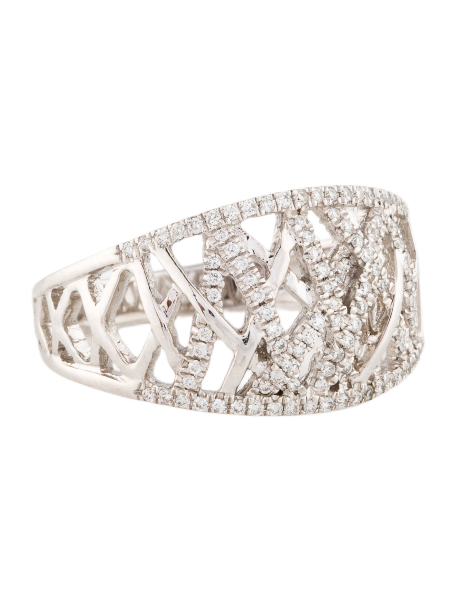 Ring 14K Diamond Dome Band