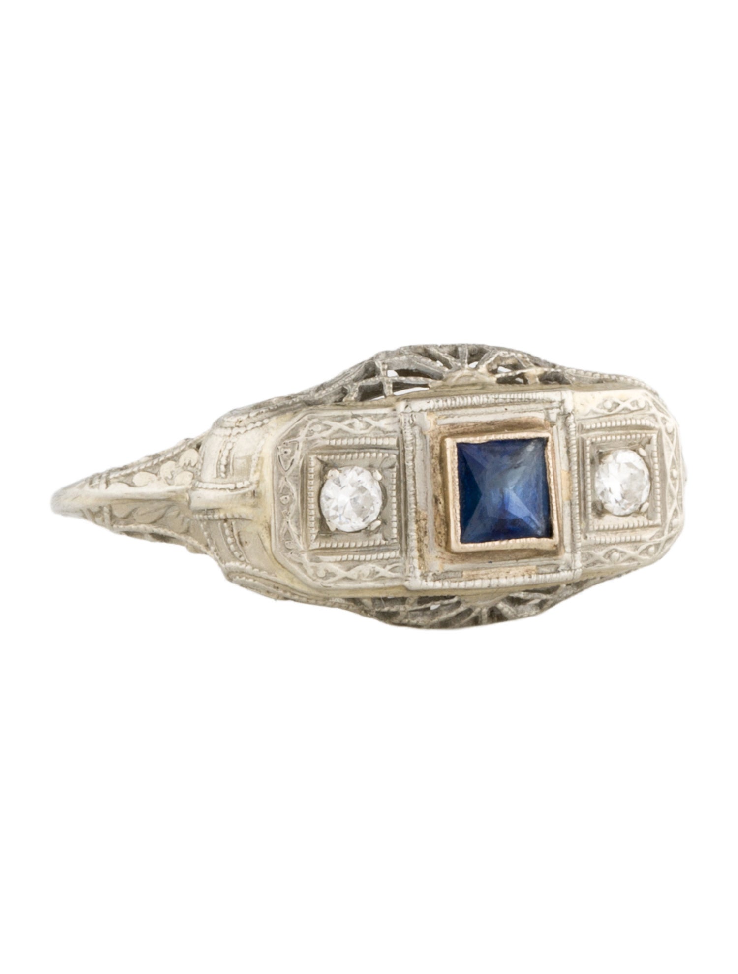 Ring 18K Sapphire & Diamond
