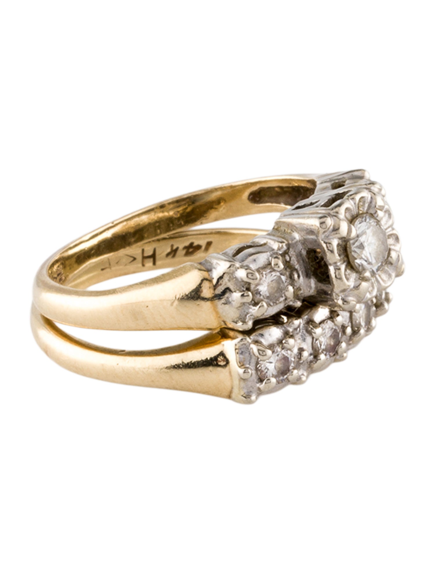 Ring 14K Diamond Wedding Set