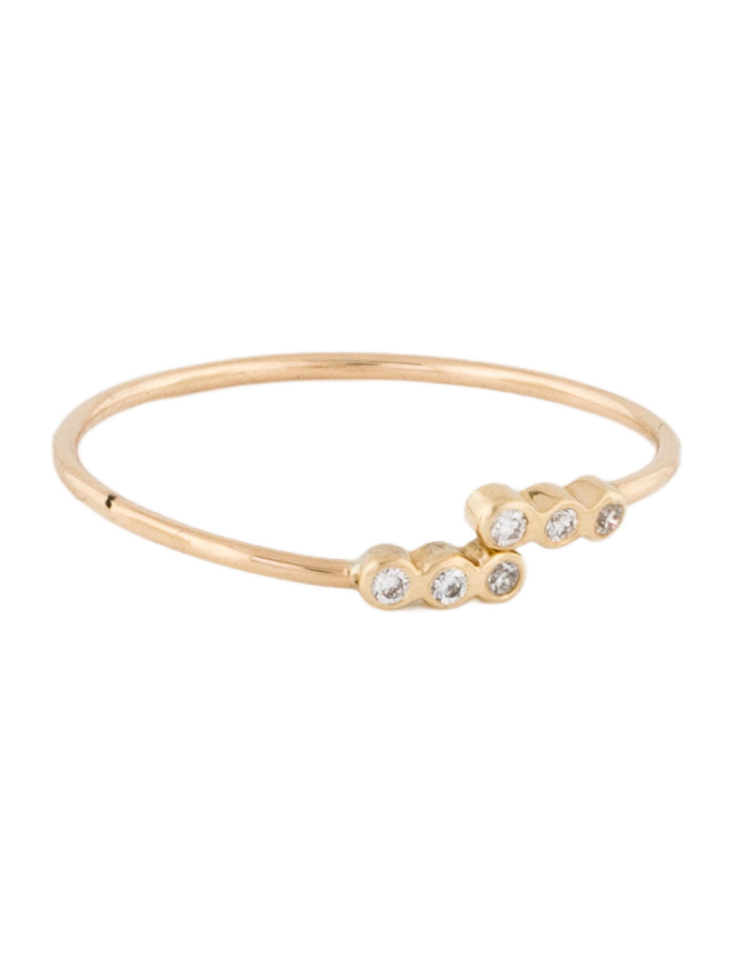 Ring 14K Diamond Bypass Band