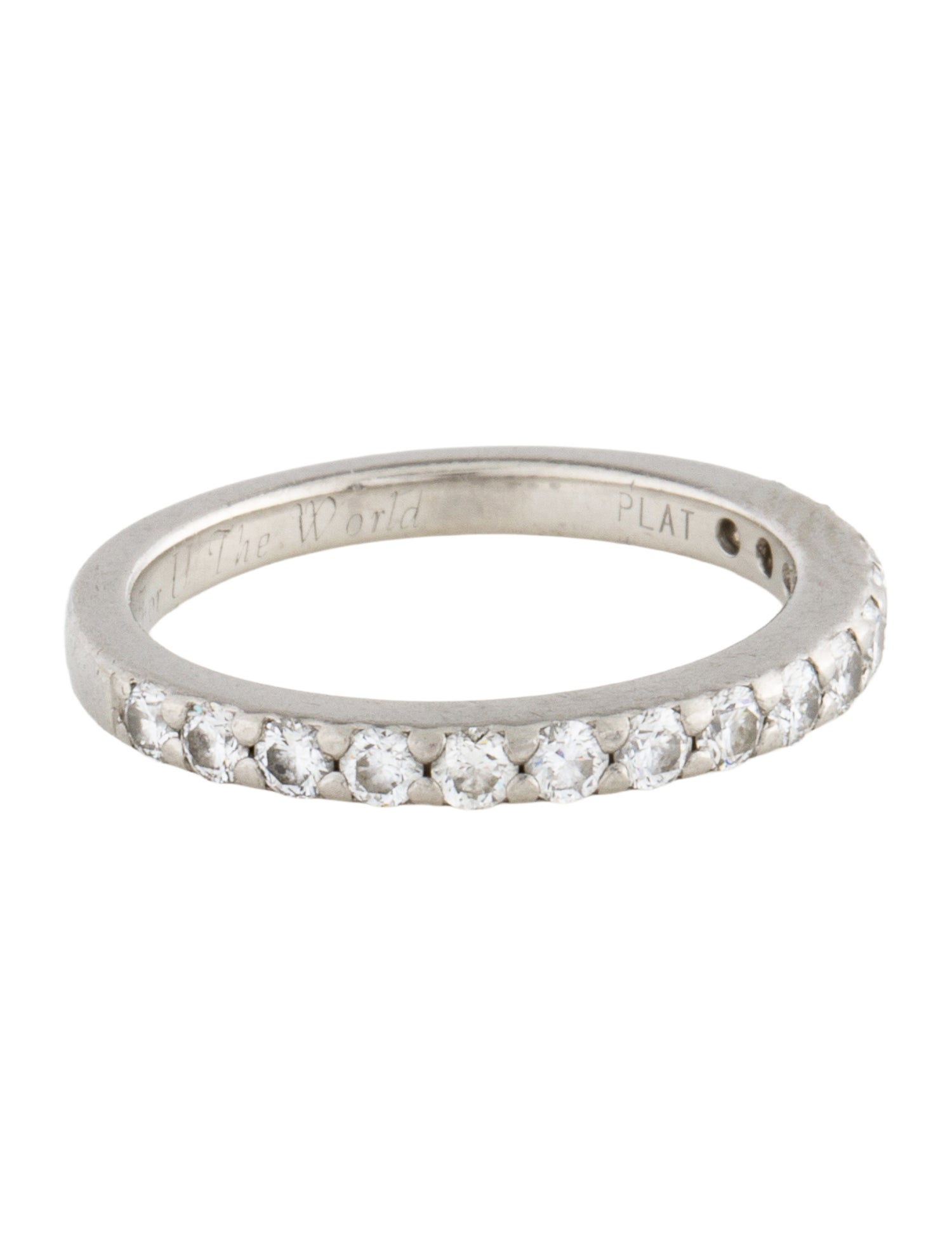 Ring Blue Nile Platinum Diamond Half Eternity Band