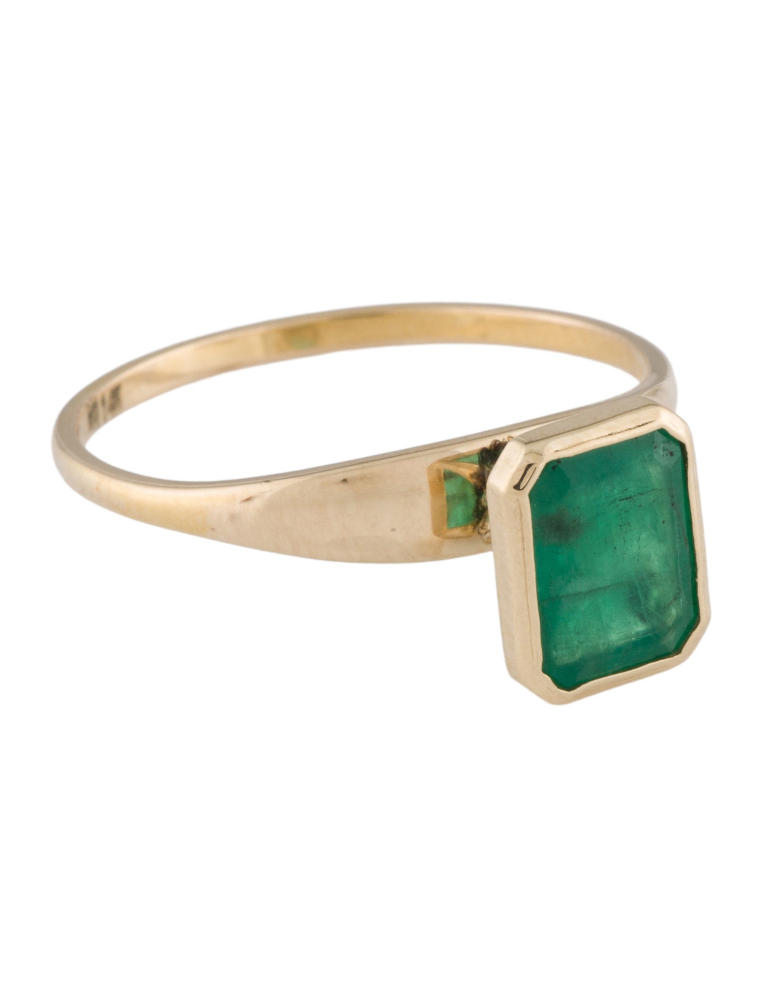 Ring 14K Emerald Cocktail