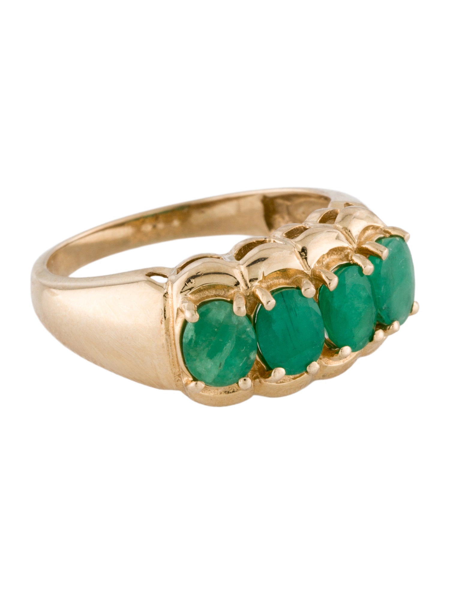 Ring 14K 1.16ctw Emerald Band