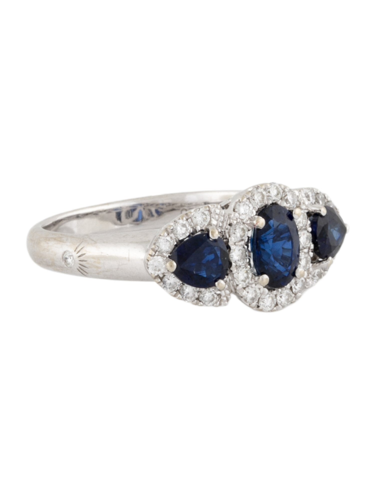 Ring 14K Sapphire & Diamond Cocktail