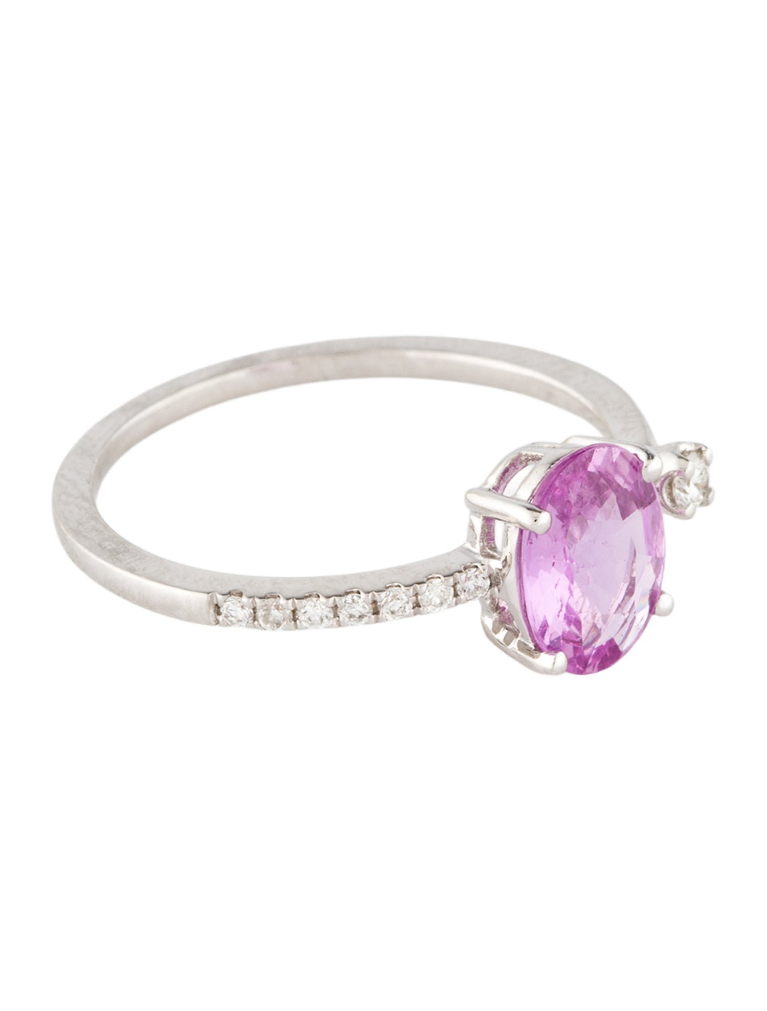 Ring 18K 1.20ct Sapphire & Diamond Open Cocktail