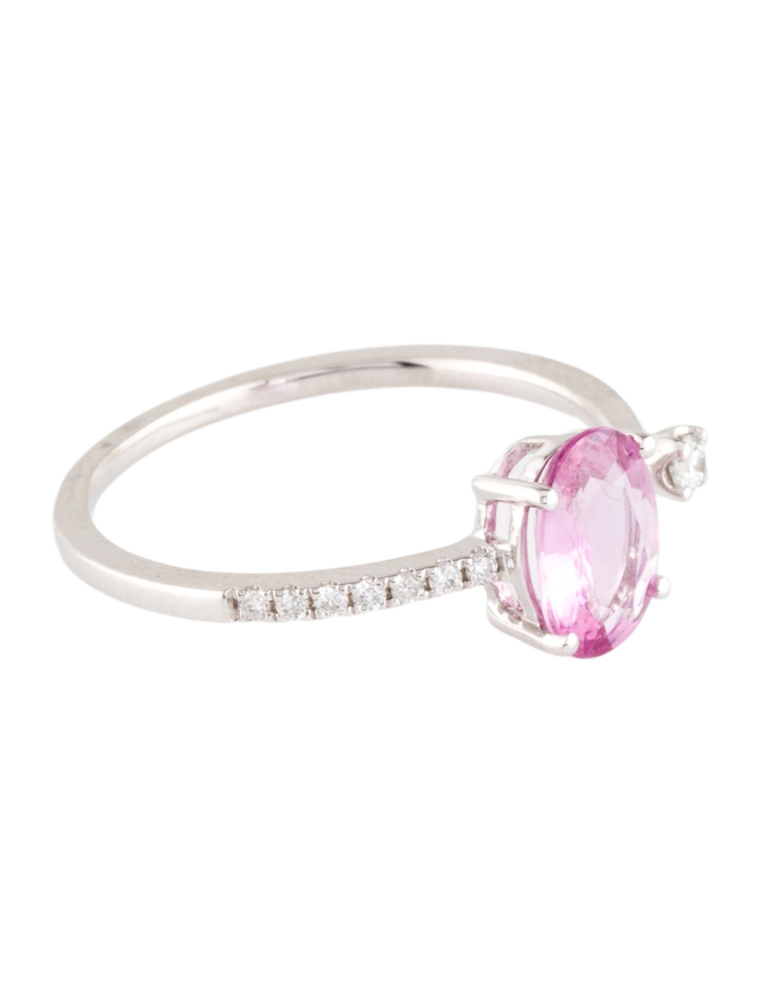 Ring 18K 1.20ct Sapphire & Diamond Open Cocktail