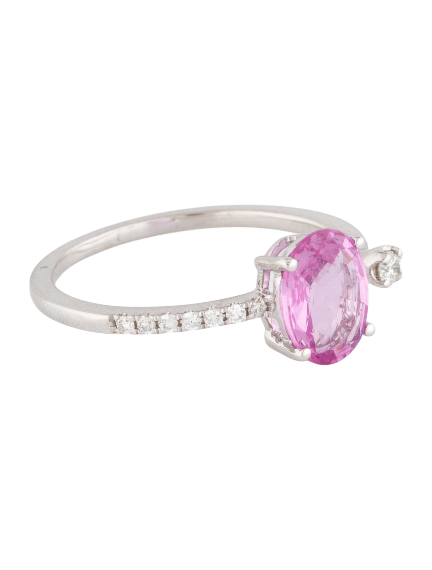 Ring 18K 1.20ct Sapphire & Diamond Open Cocktail