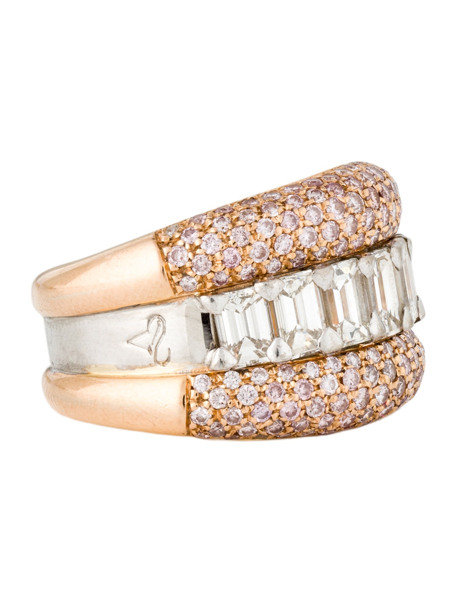 Ring 18K 3.82ctw Diamond Band