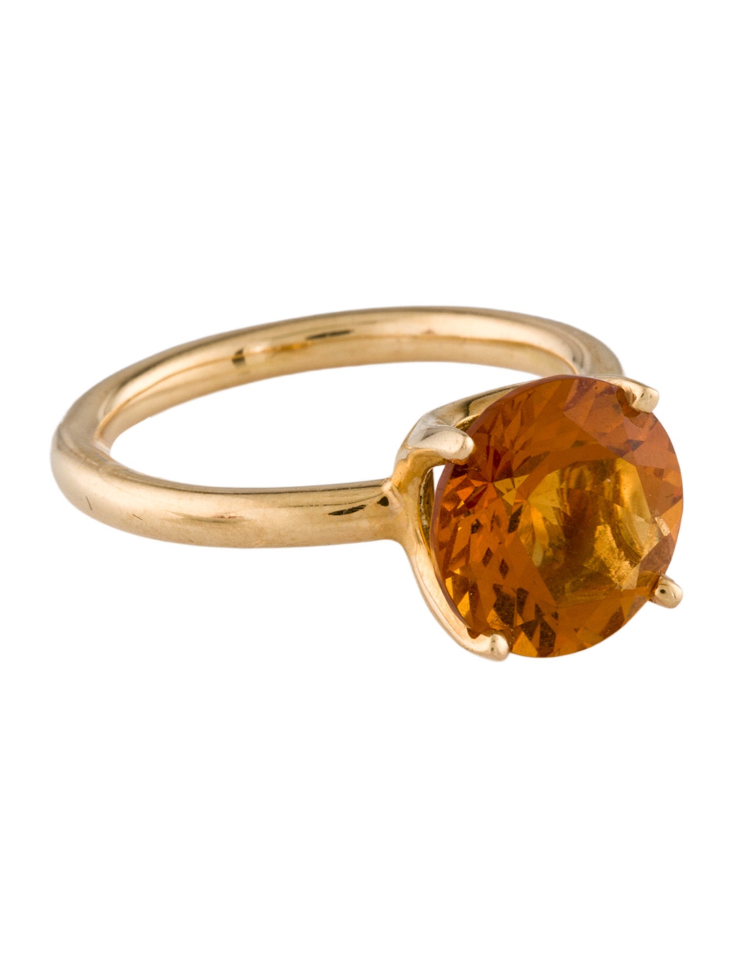 Ring 18K 3.34ct Citrine Cocktail