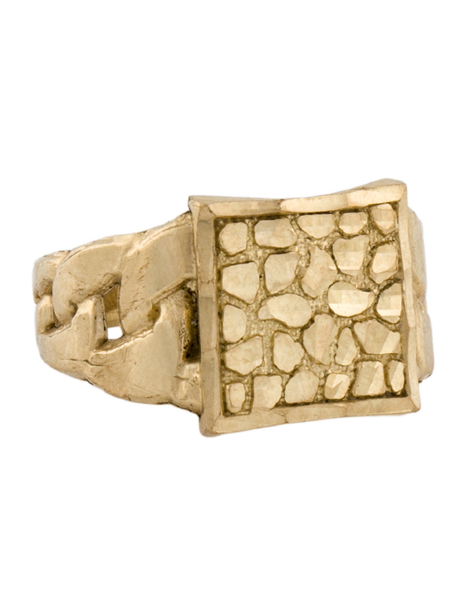 Ring 10K Nugget Signet