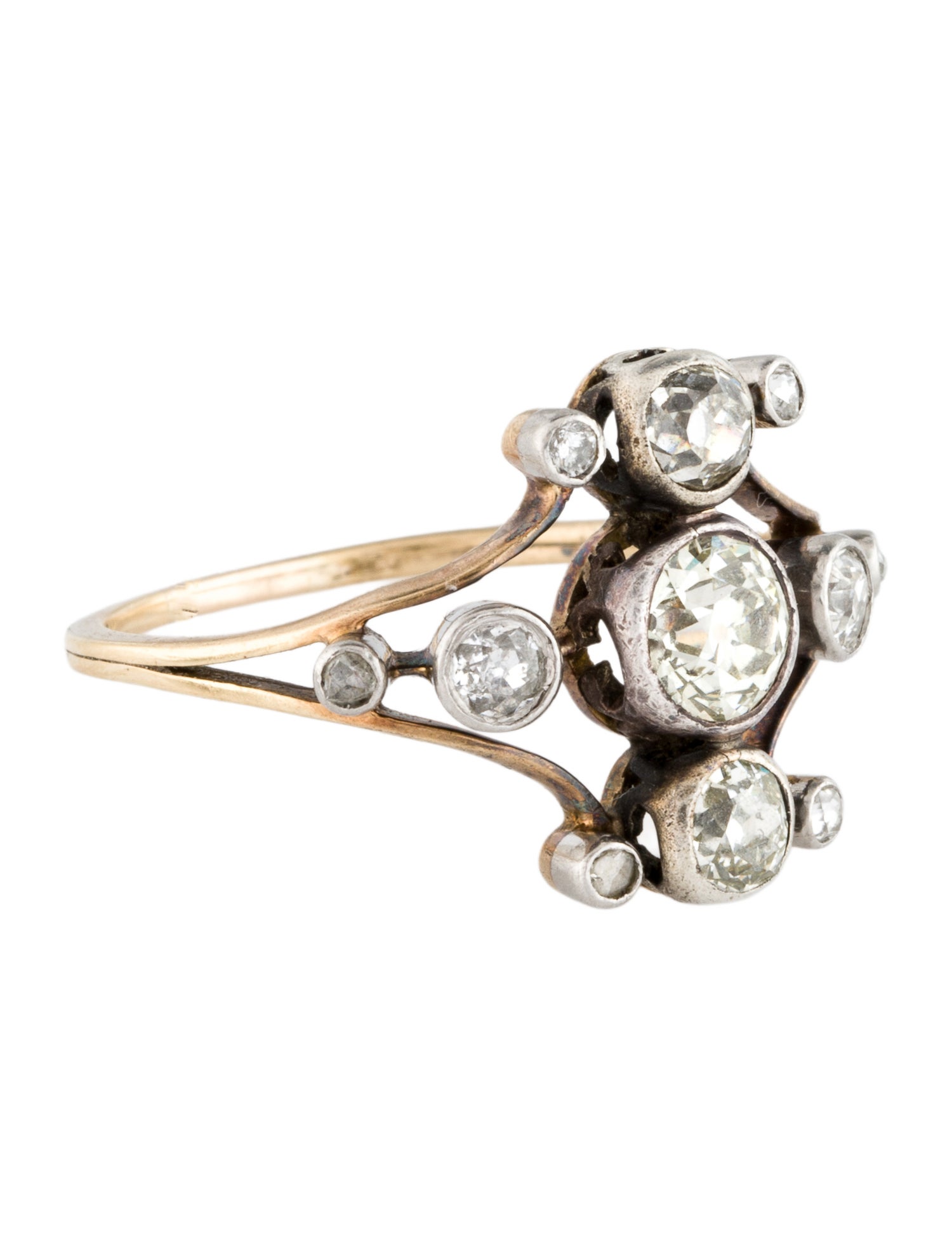 Ring 18K 1.13ctw Diamond Cocktail