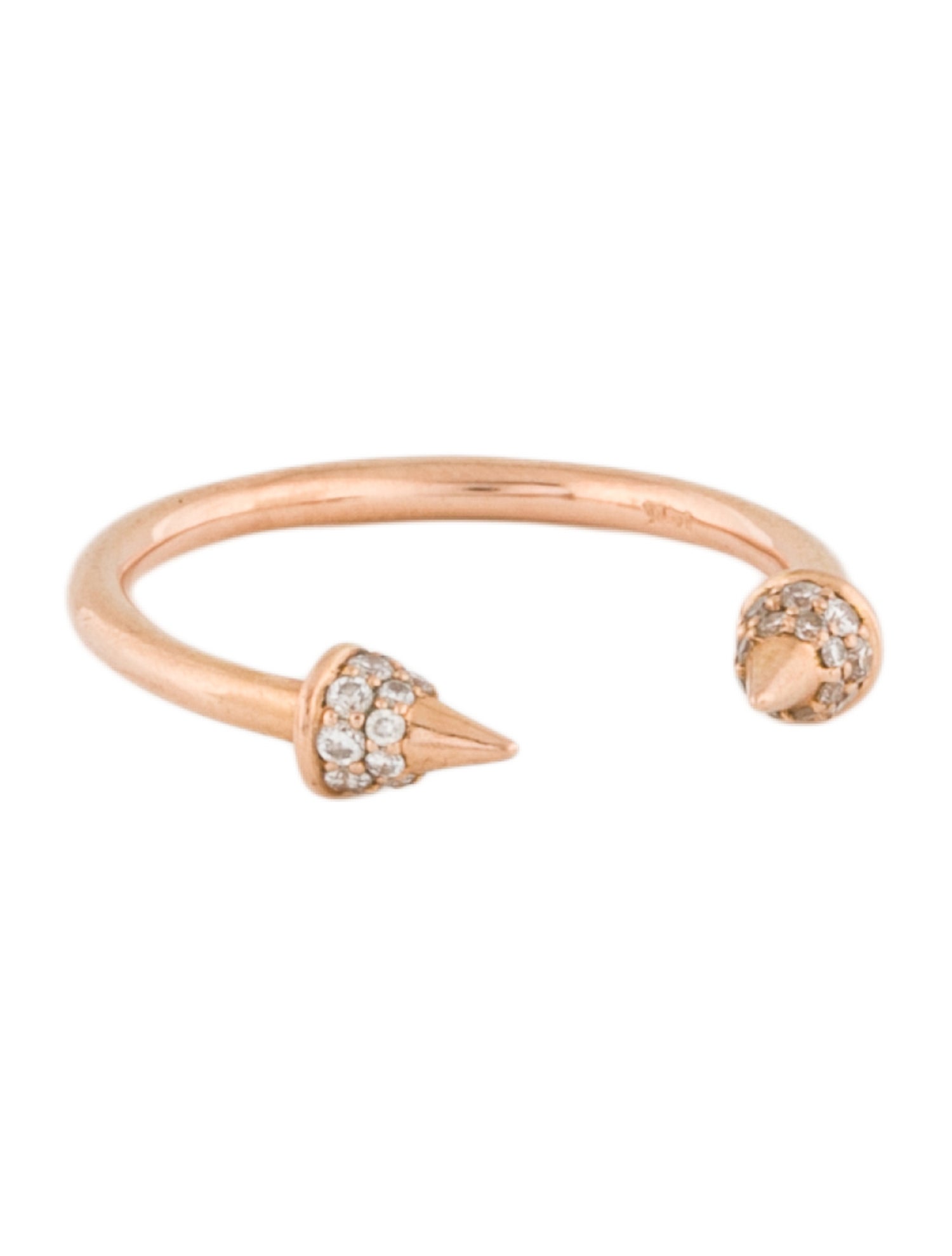 Ring 14K Diamond Spike Band