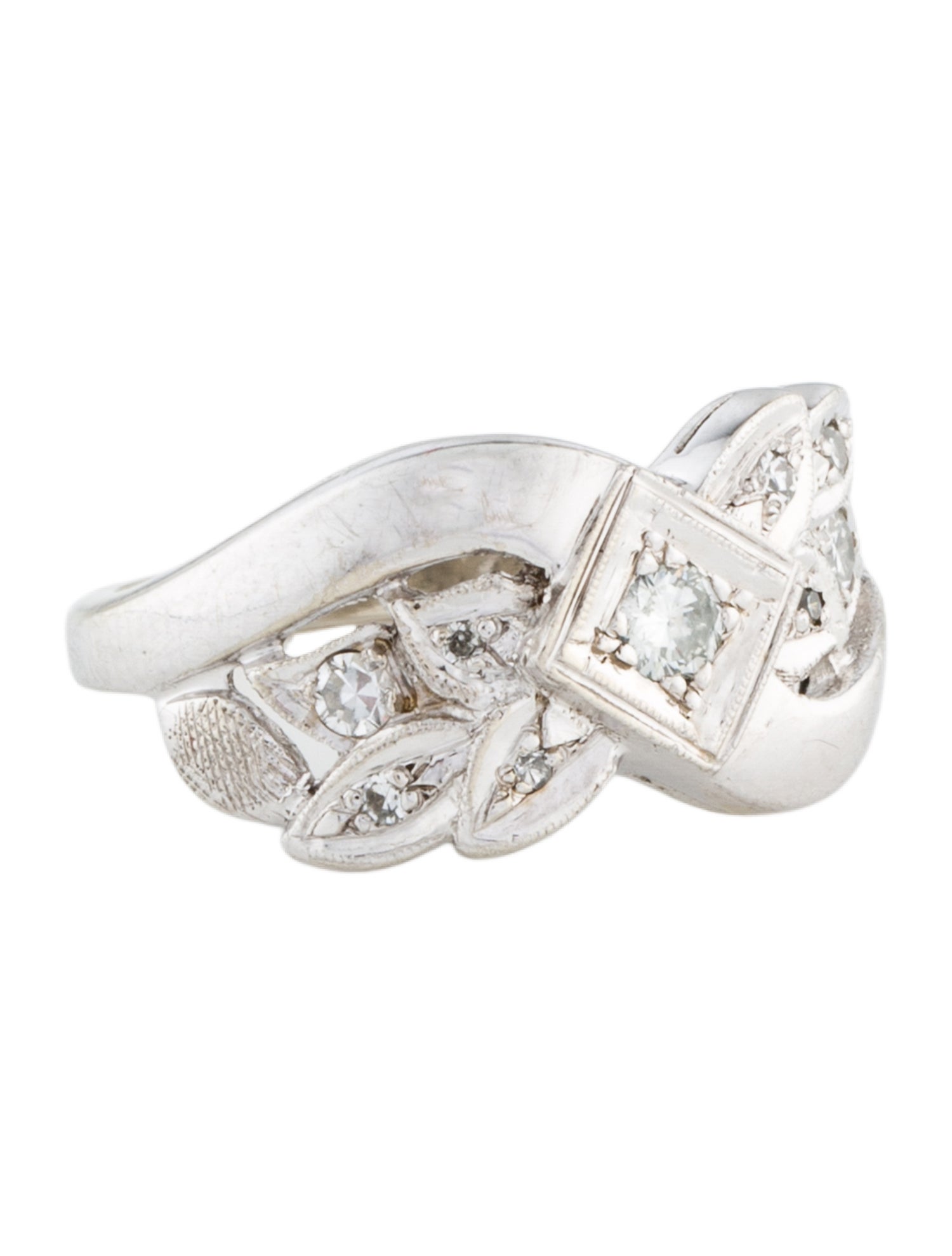 Ring 14K Diamond Cocktail