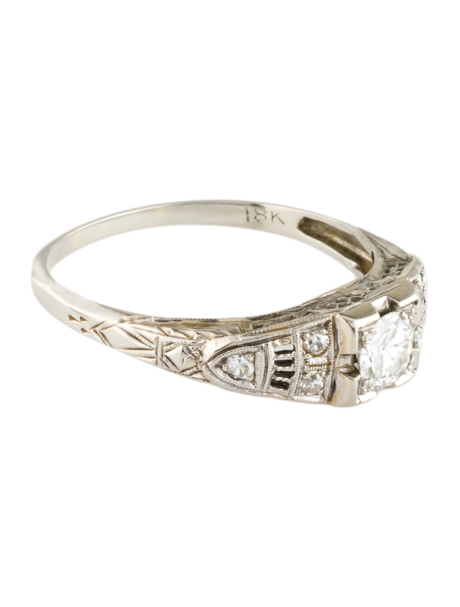 Ring 18K Diamond Cocktail