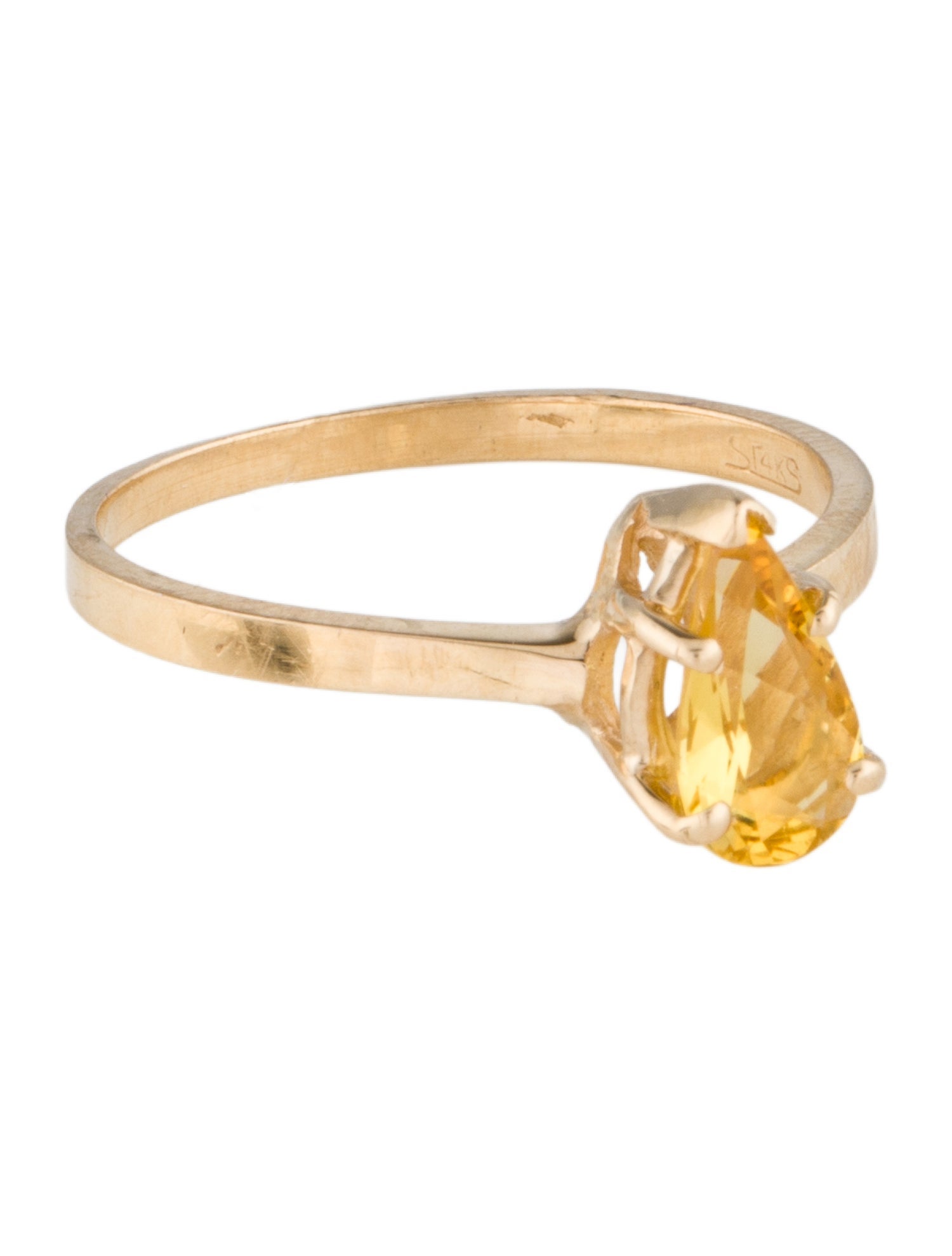 Ring 14K Heliodor Cocktail