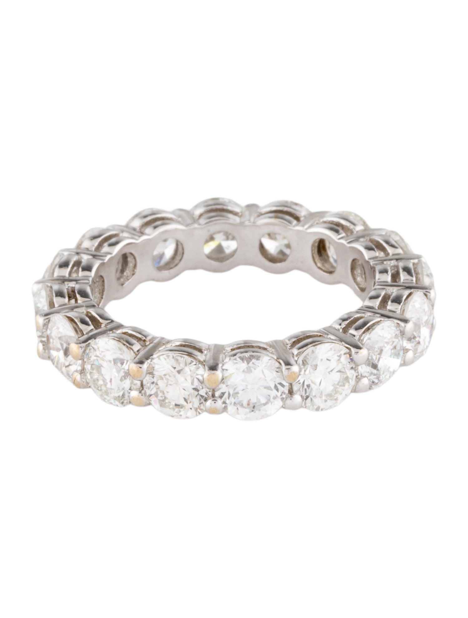 Ring 18K 3.68ctw Diamond Eternity Band Ring
