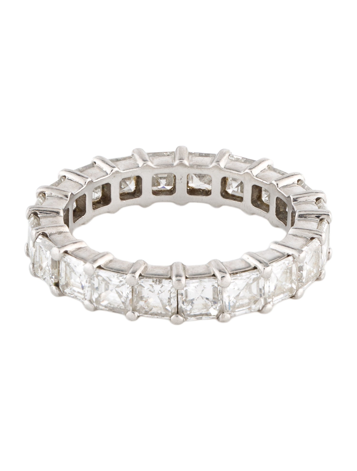 Ring Platinum 3.80ctw Diamond Eternity Band
