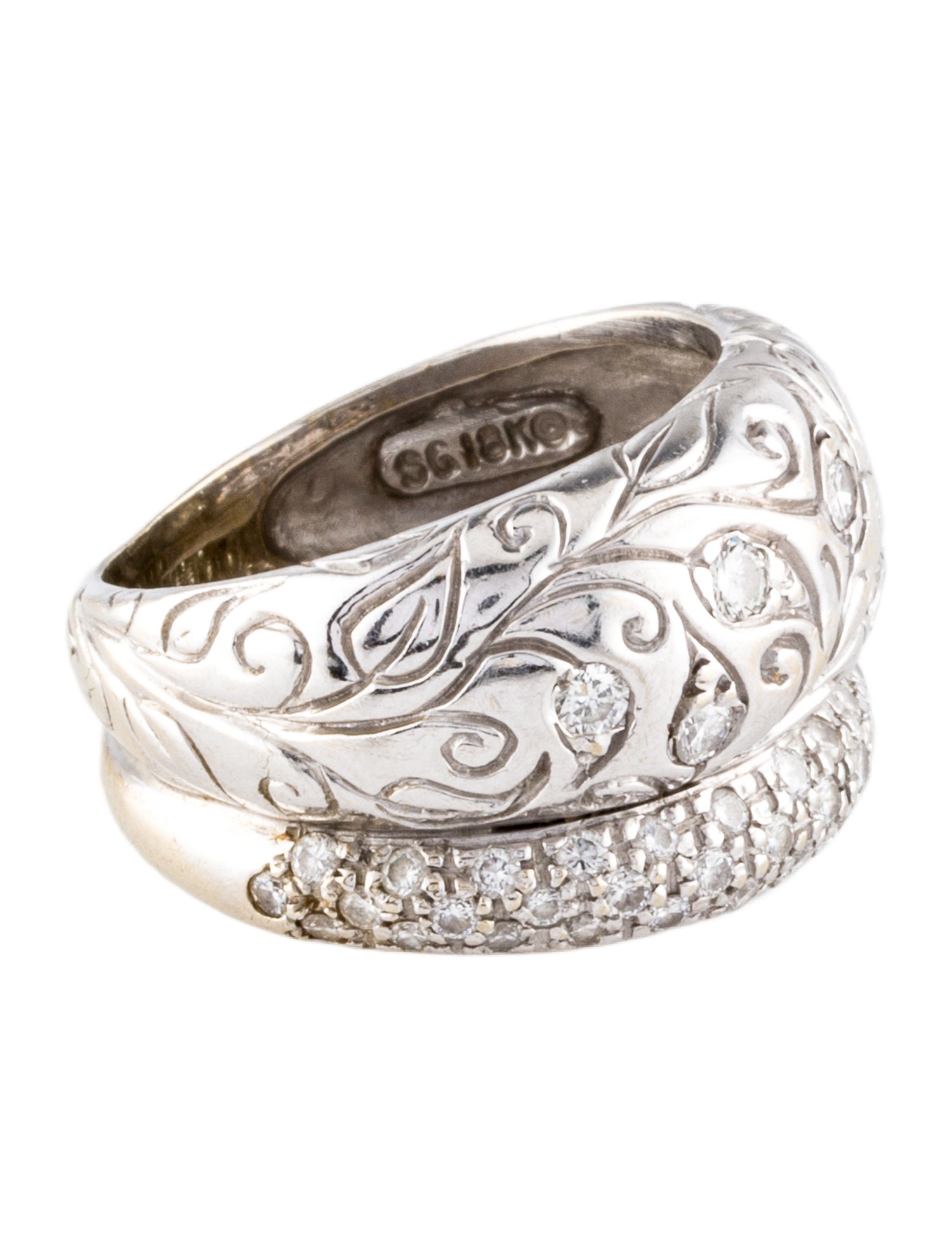 Seidengang 18K Diamond Laurel Ring