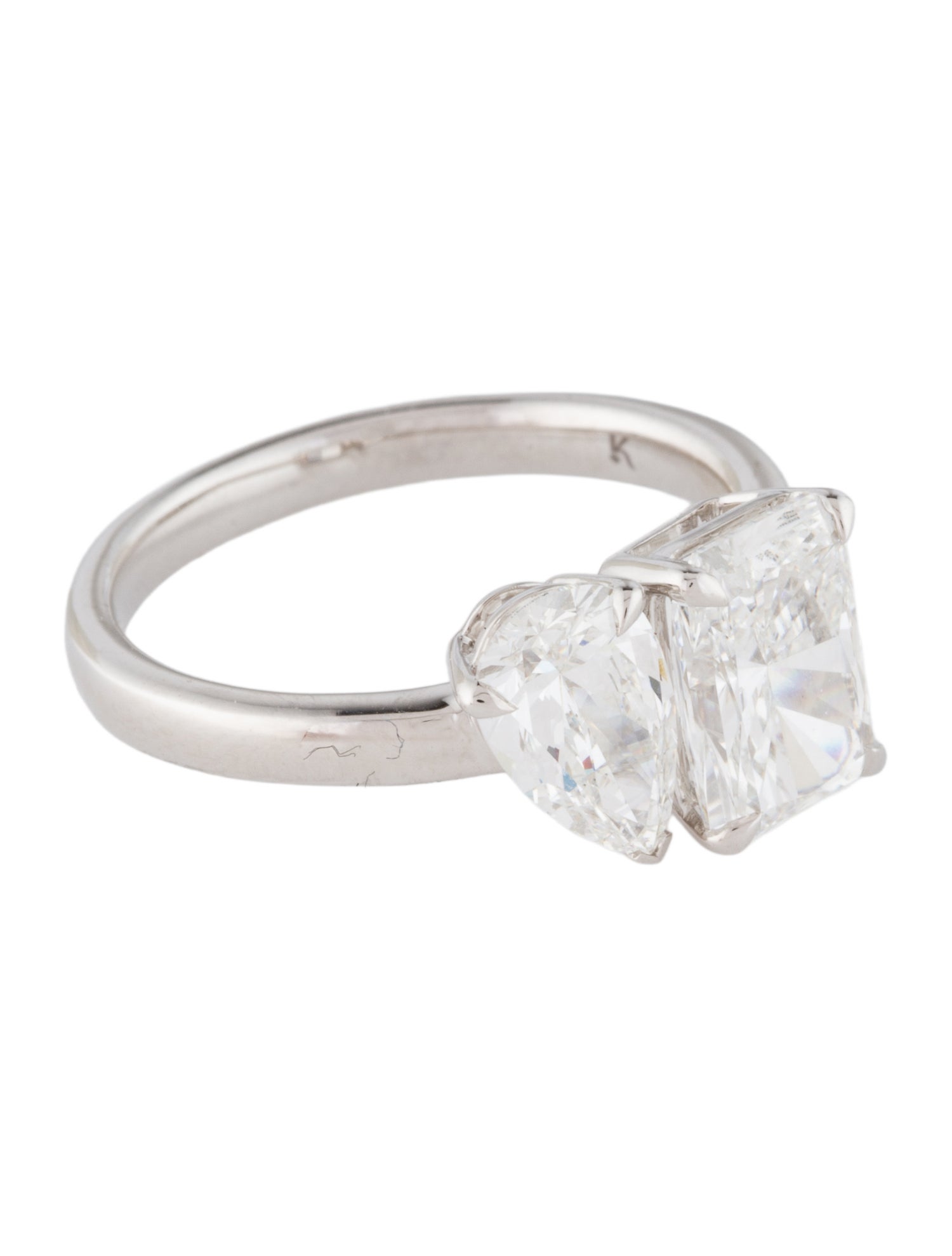 Ring 14K 3.00ctw Lab-Grown Diamond Two-Stone Cocktail