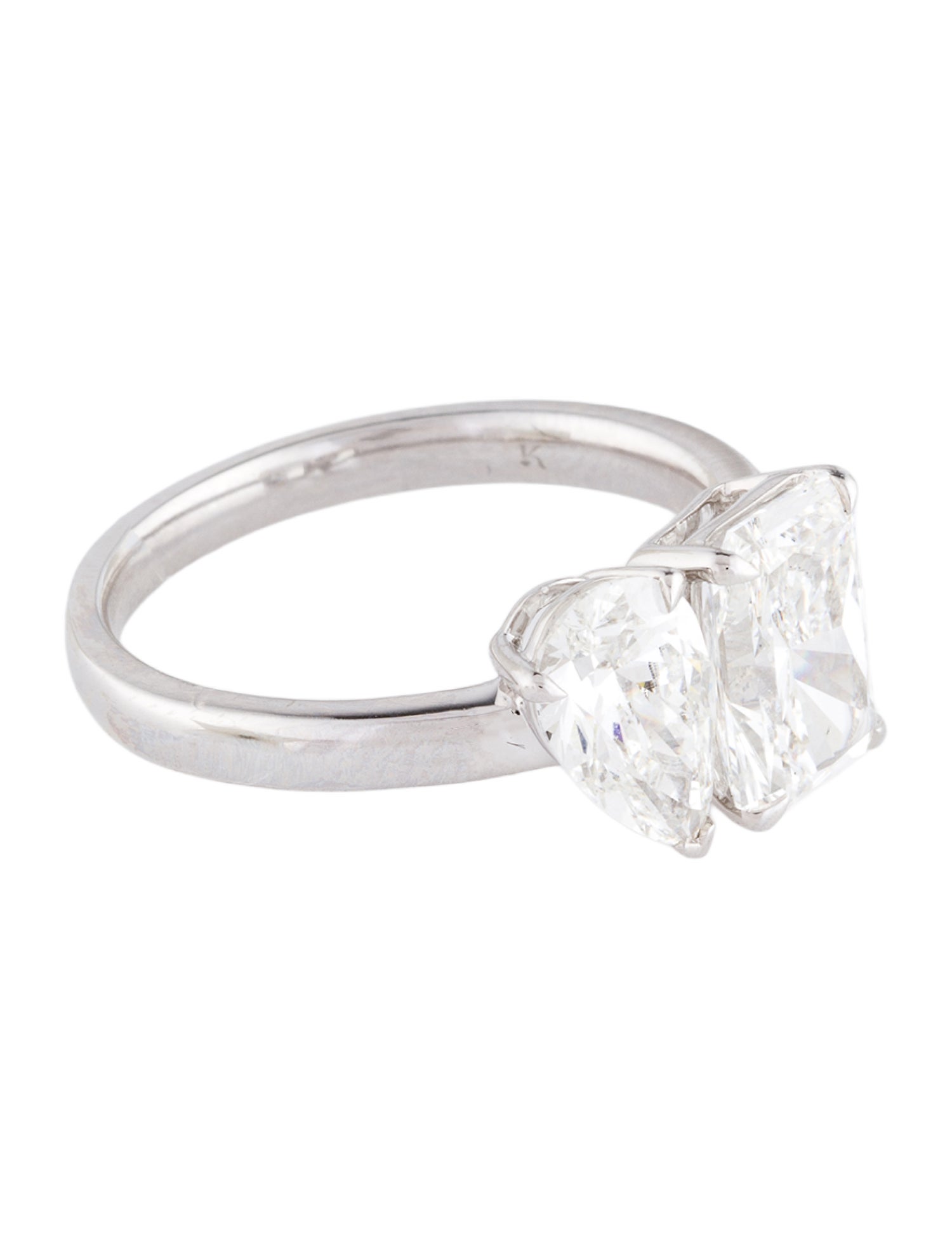 Ring 14K 2.99ctw Lab-Grown Diamond Toi et Moi Cocktail Ring