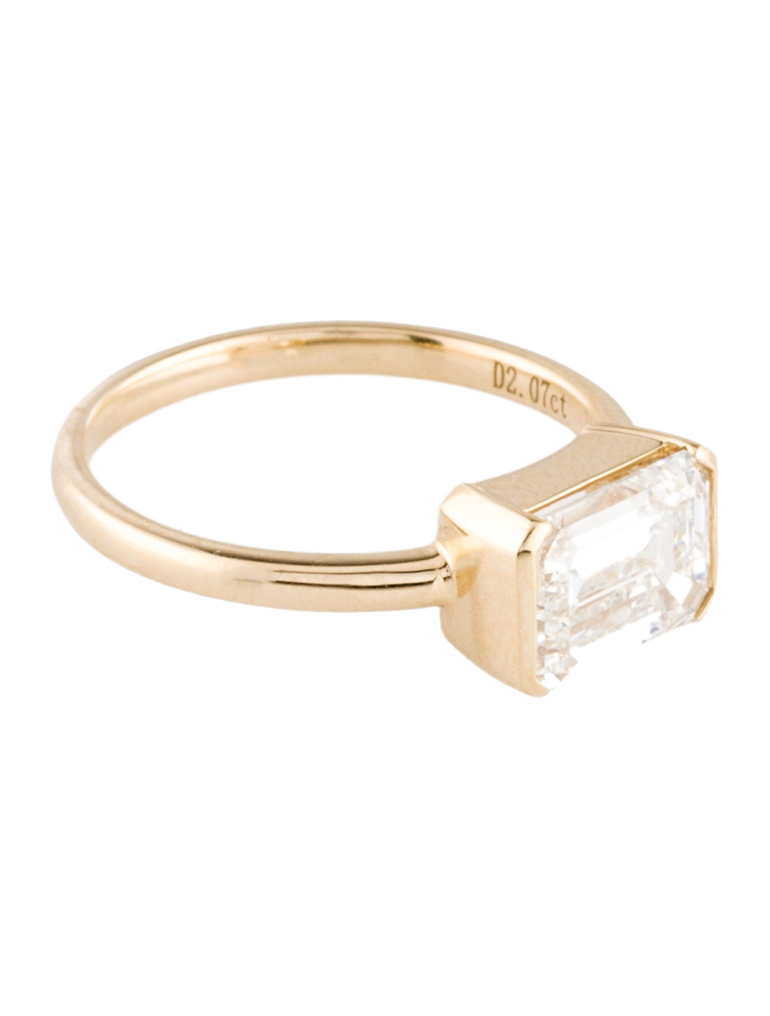 Ring 14K 2.07ctw Lab-Grown Diamond Solitaire Cocktail Ring