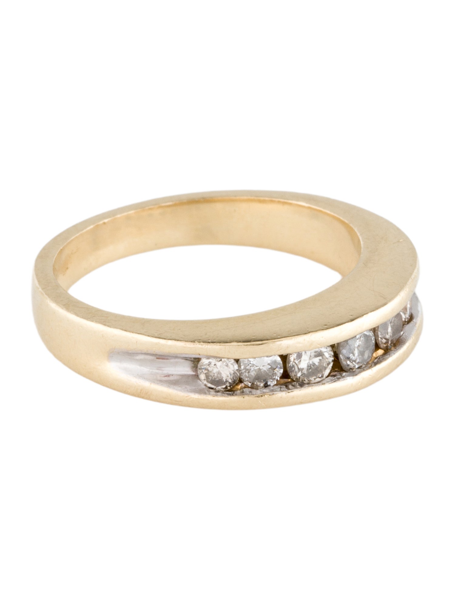 Ring 14K Diamond Channel Set Band