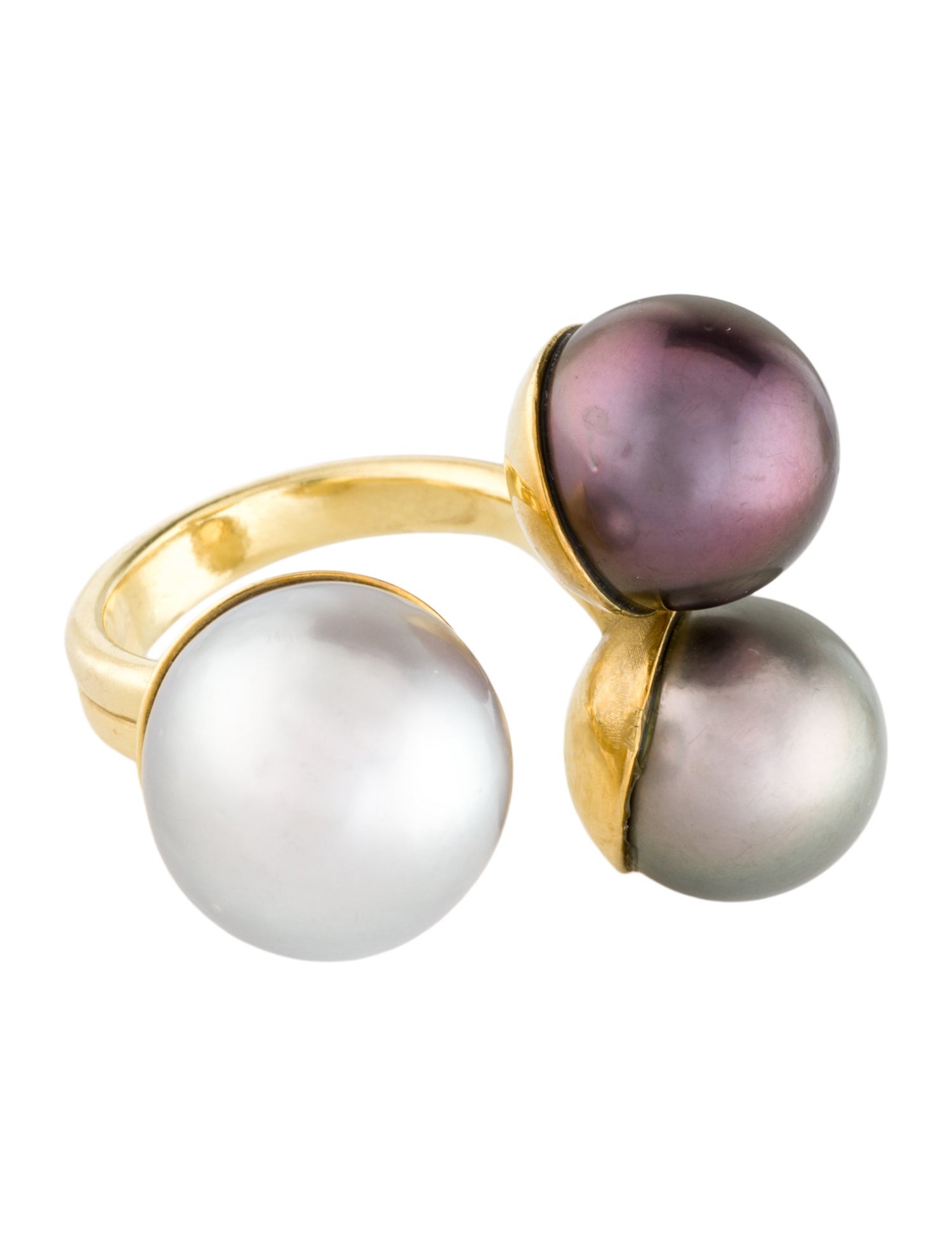 Ring 18K Pearl Cocktail
